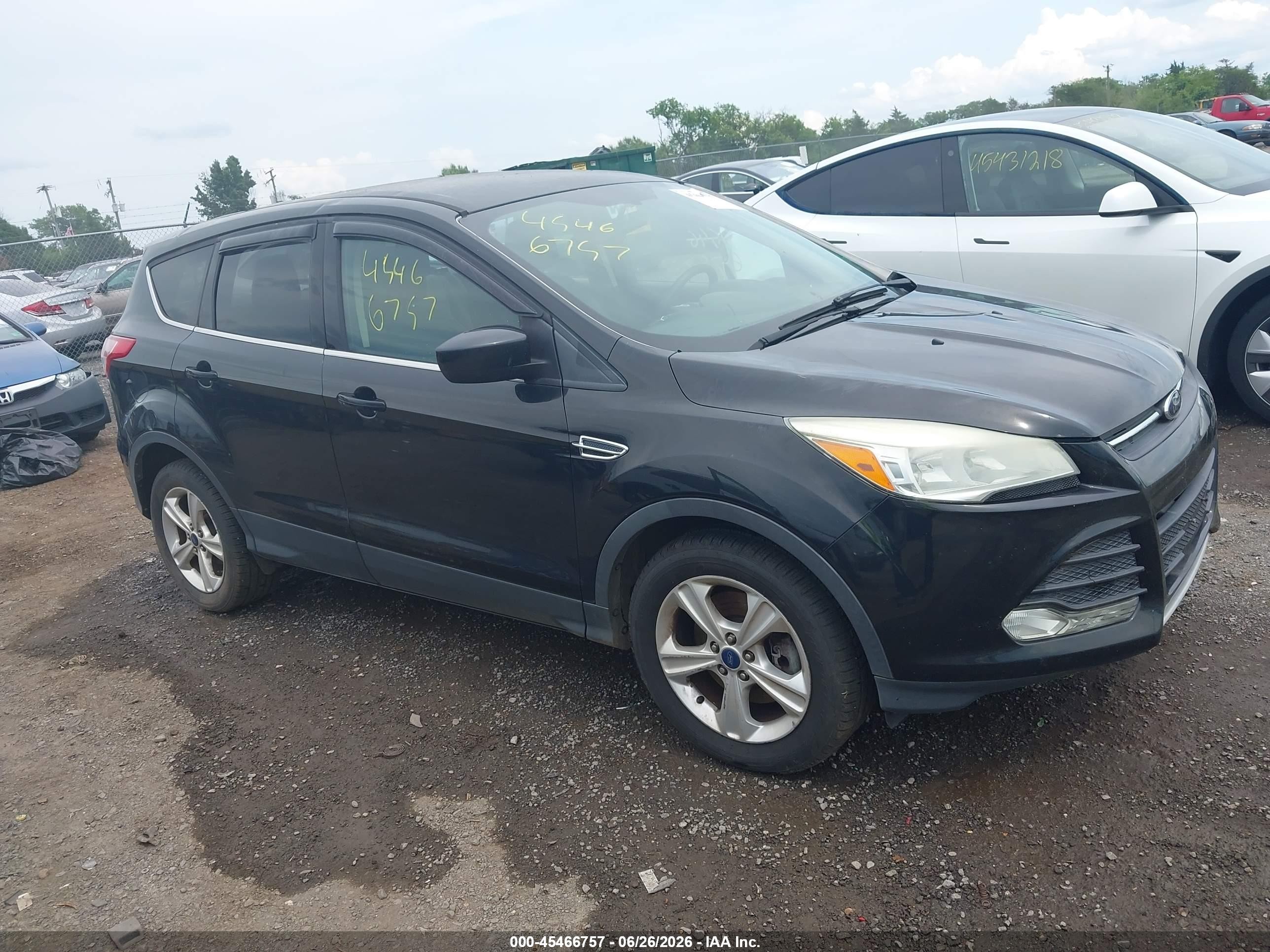2014 Ford Escape Se Black vin: 1FMCU9GX5EUD69926