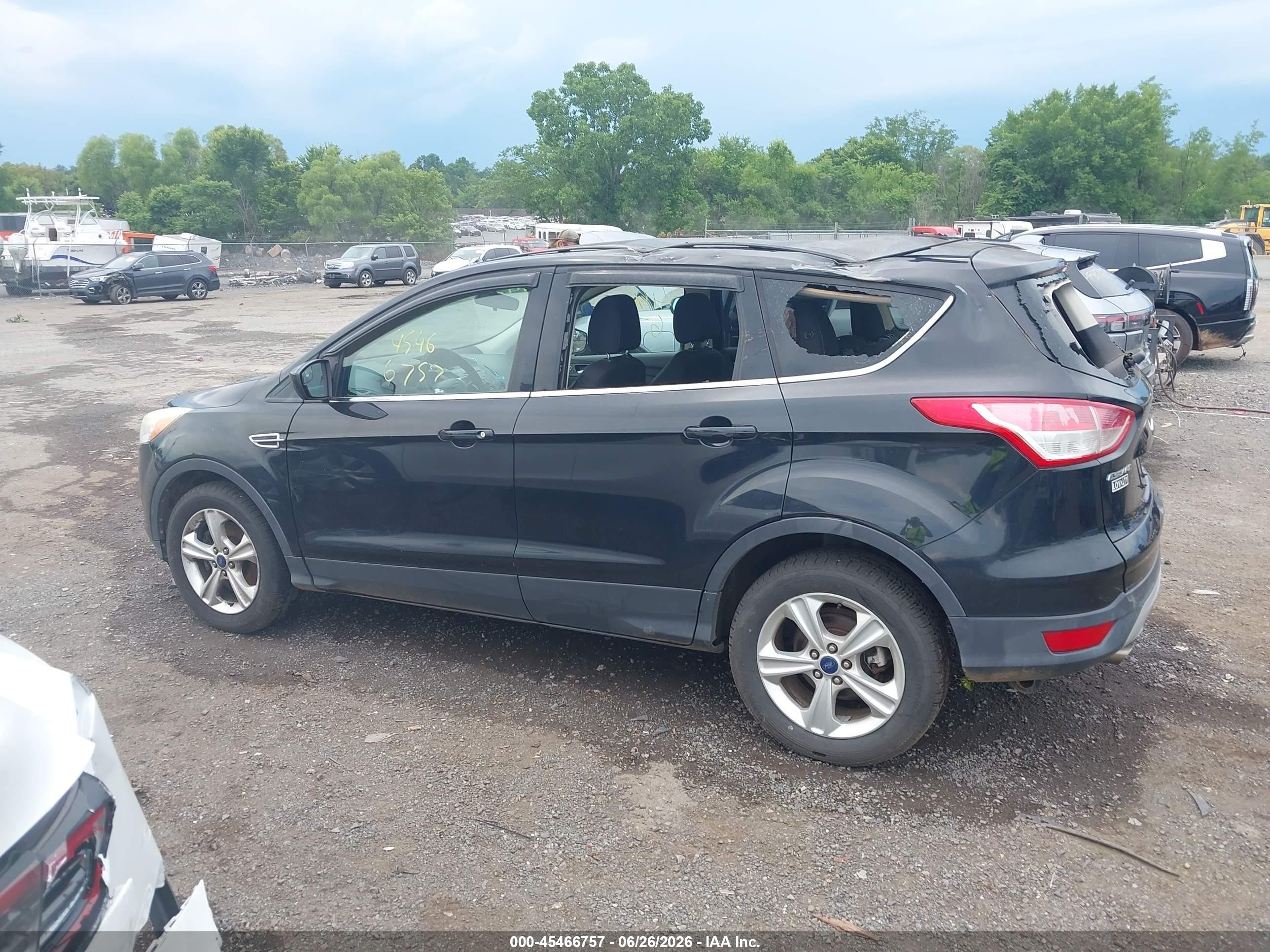 2014 Ford Escape Se Black vin: 1FMCU9GX5EUD69926