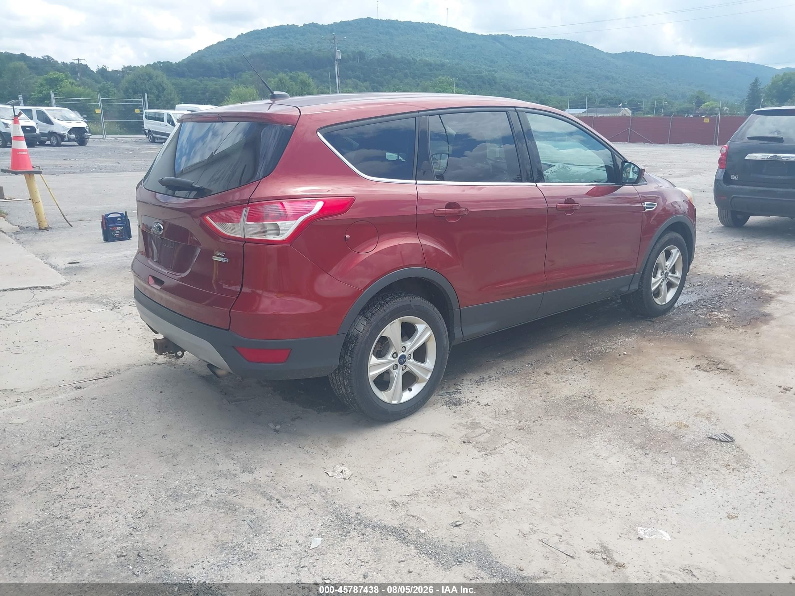 2014 Ford Escape Se Orange vin: 1FMCU9GX5EUE09132