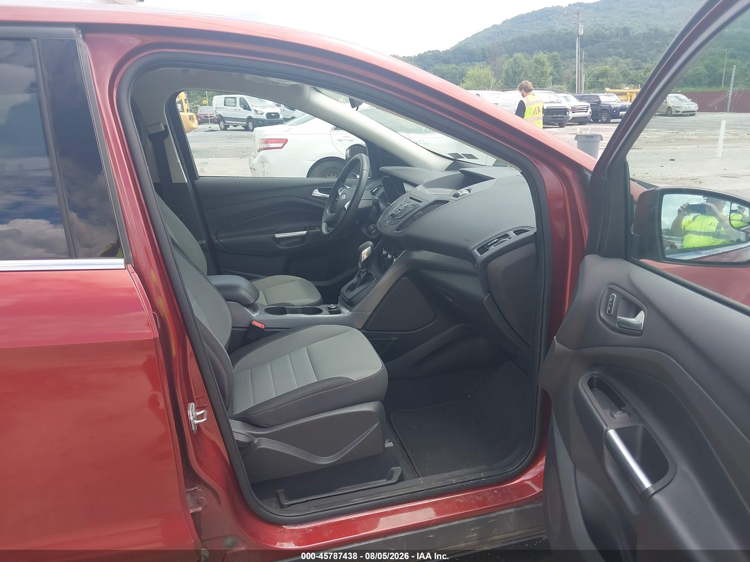 2014 Ford Escape Se Orange vin: 1FMCU9GX5EUE09132