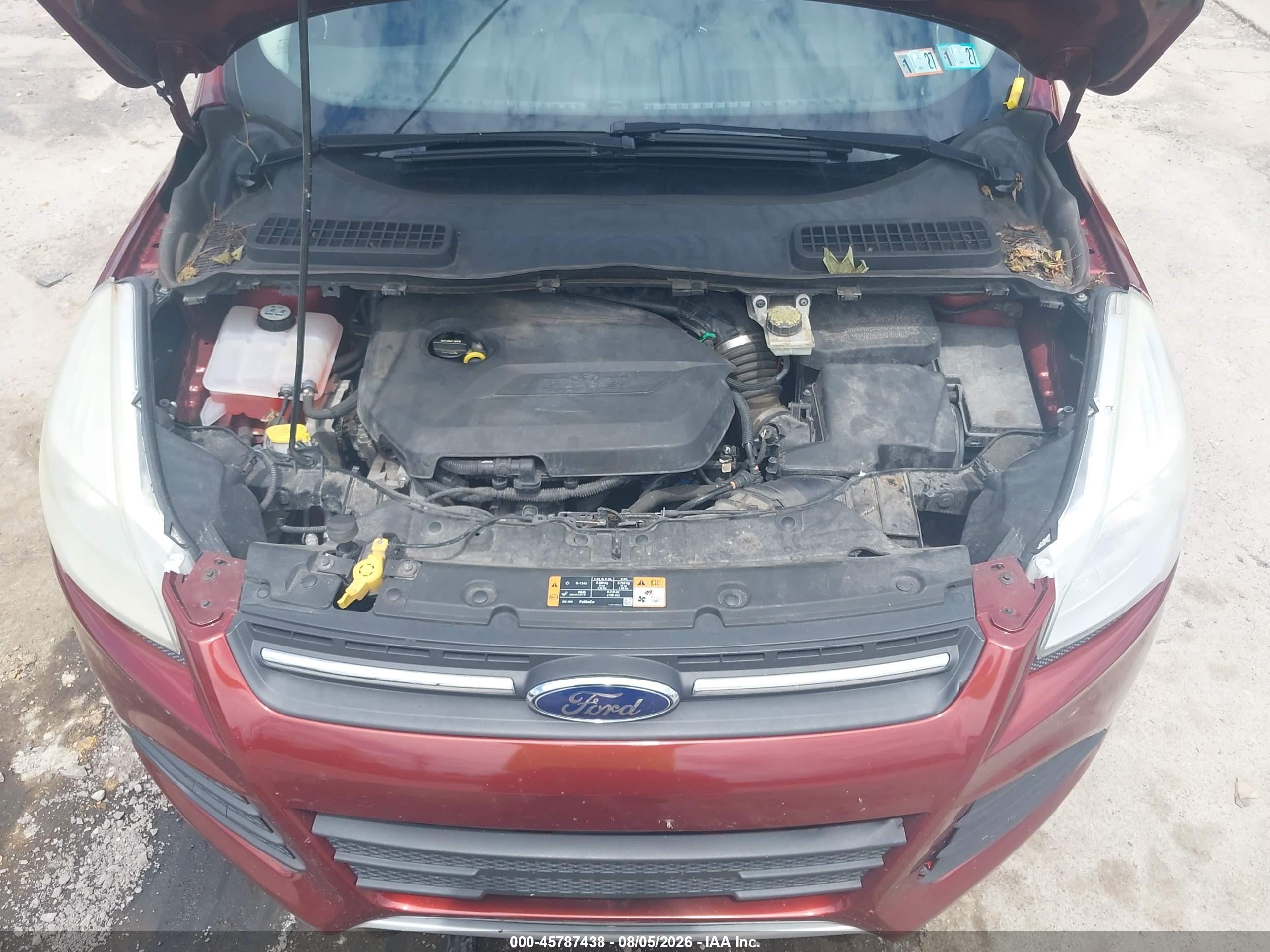 2014 Ford Escape Se Orange vin: 1FMCU9GX5EUE09132