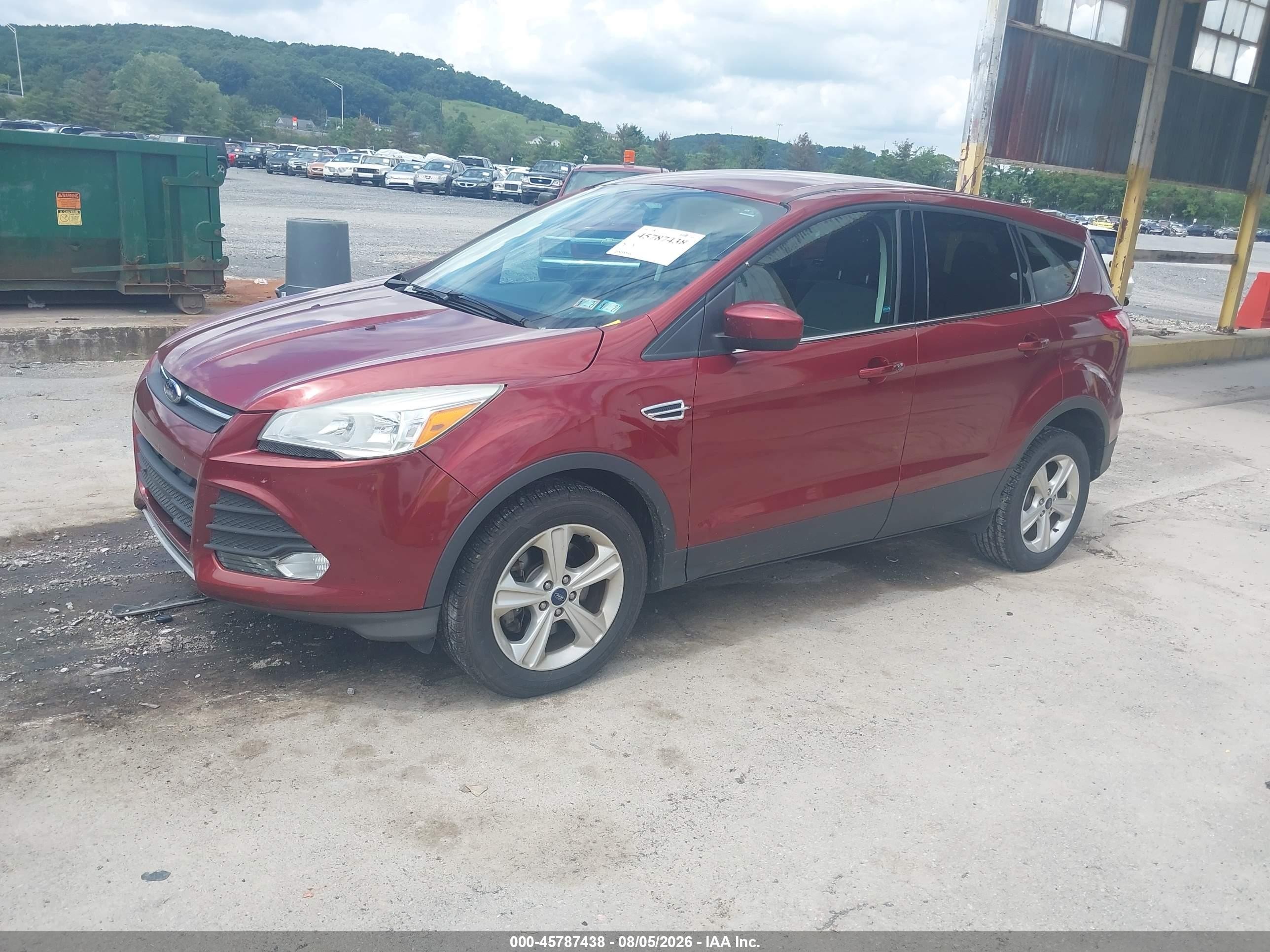 2014 Ford Escape Se Orange vin: 1FMCU9GX5EUE09132