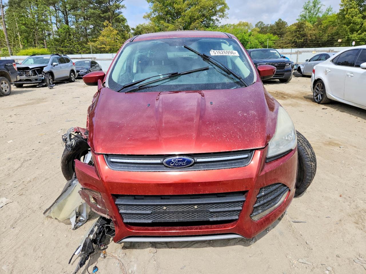 2014 Ford Escape Se Red vin: 1FMCU9GX5EUE19823