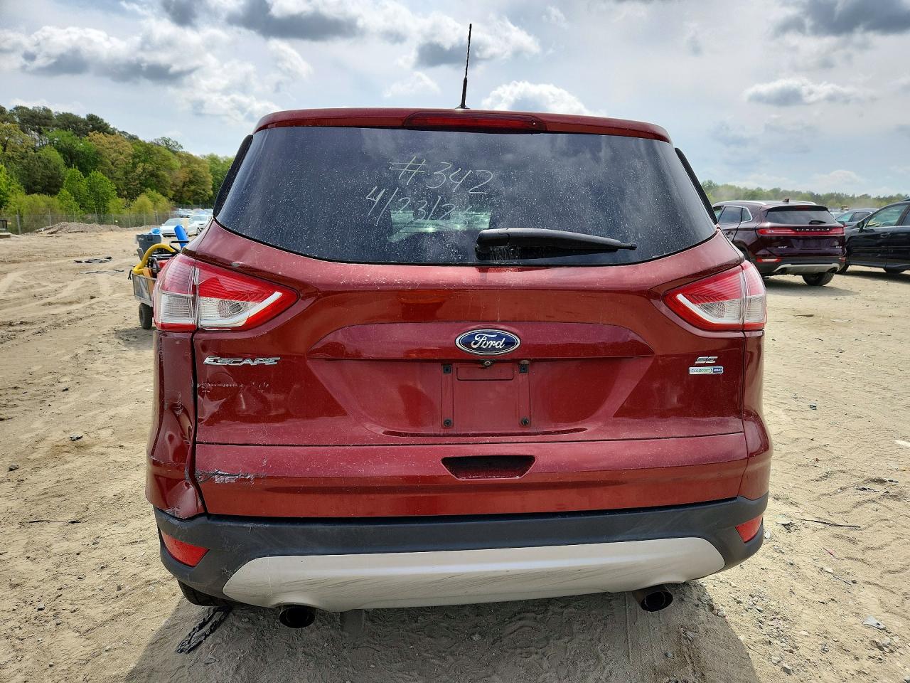 2014 Ford Escape Se Red vin: 1FMCU9GX5EUE19823