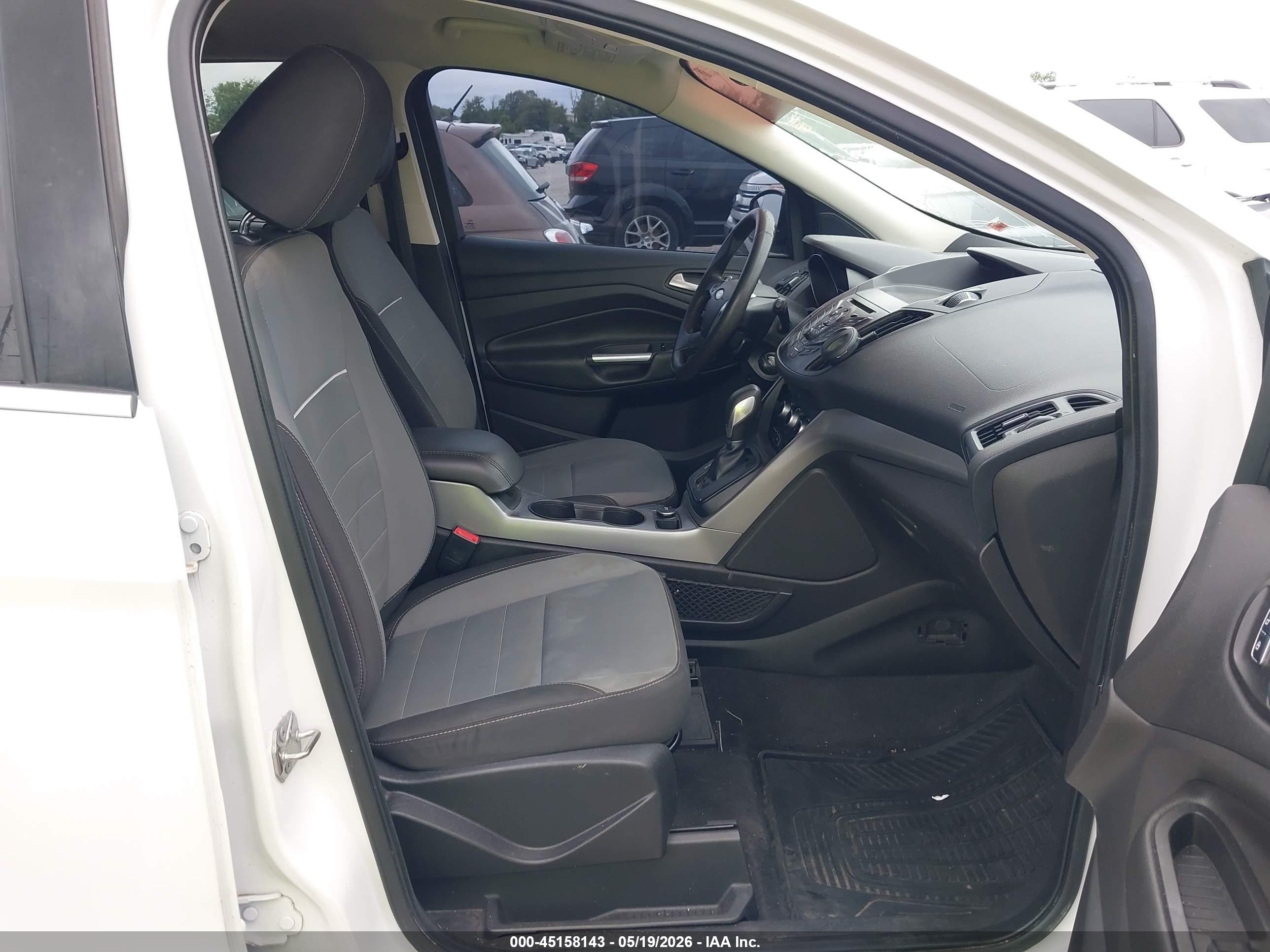 2014 Ford Escape Se White vin: 1FMCU9GX5EUE28375