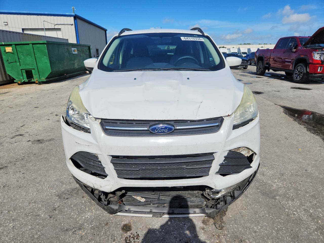 2015 Ford Escape Se White vin: 1FMCU9GX5FUA26034
