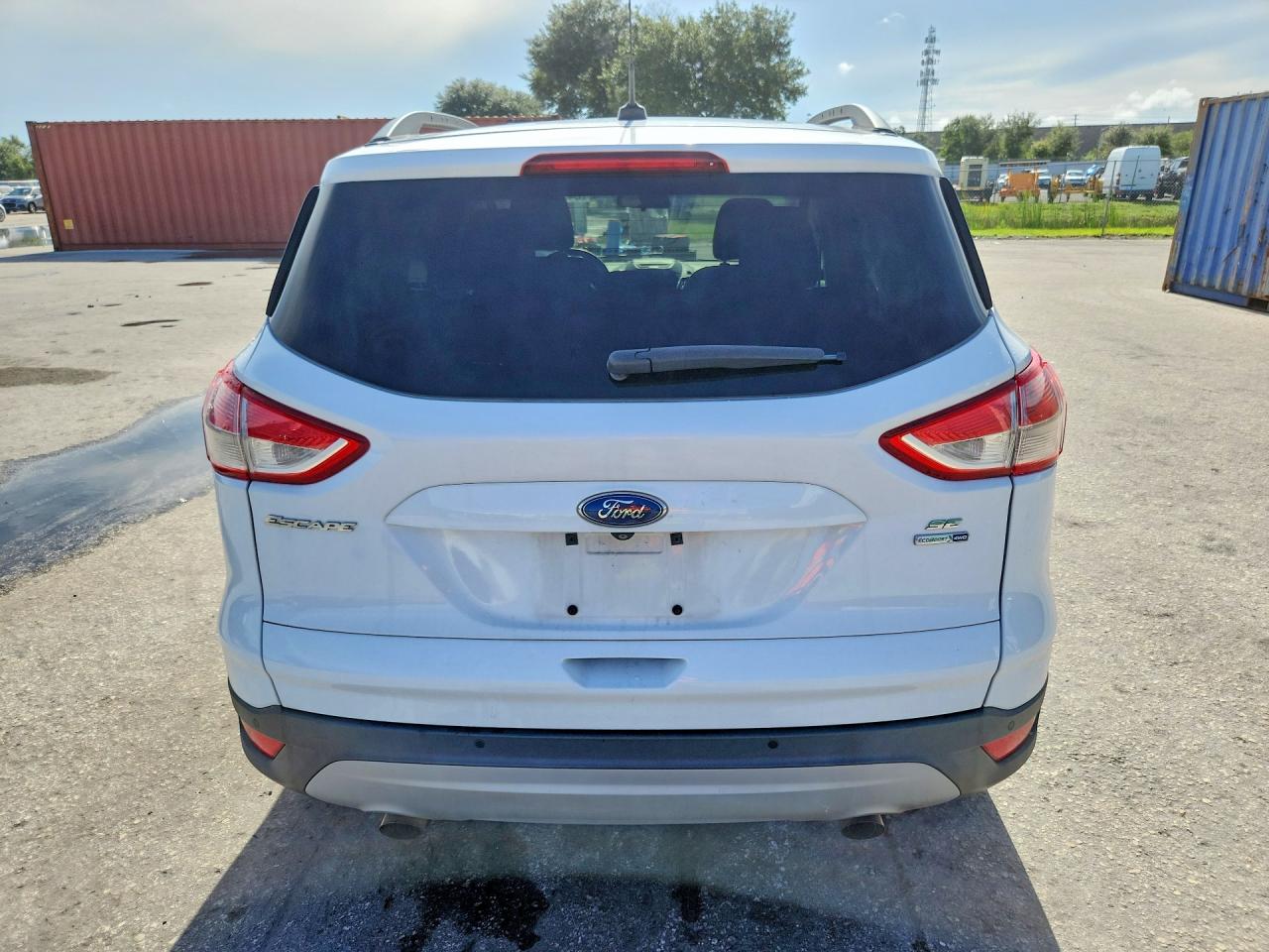 2015 Ford Escape Se White vin: 1FMCU9GX5FUA26034