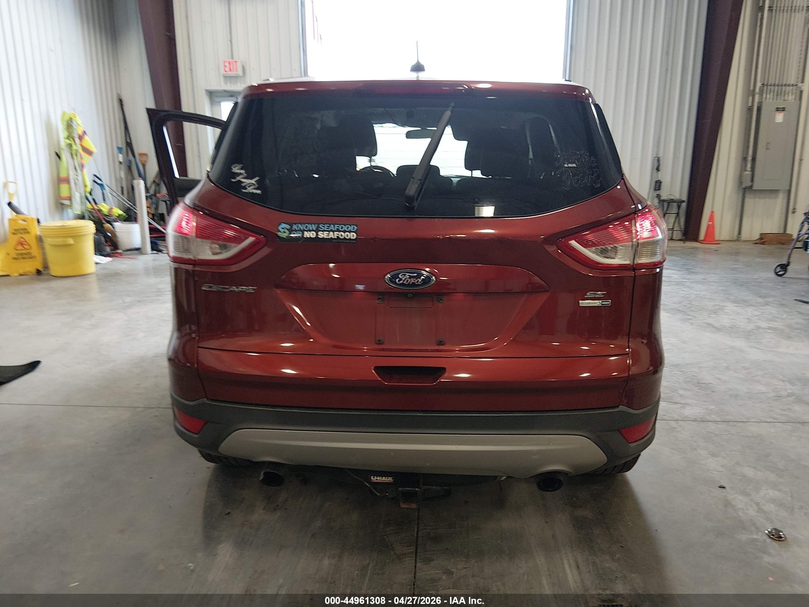 2015 Ford Escape Se Red vin: 1FMCU9GX5FUA28026