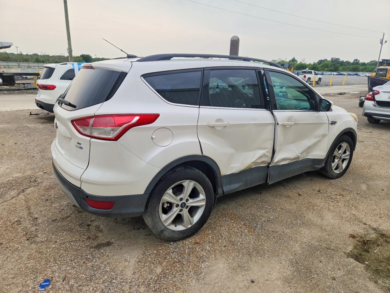 2015 Ford Escape Se White vin: 1FMCU9GX5FUA72334