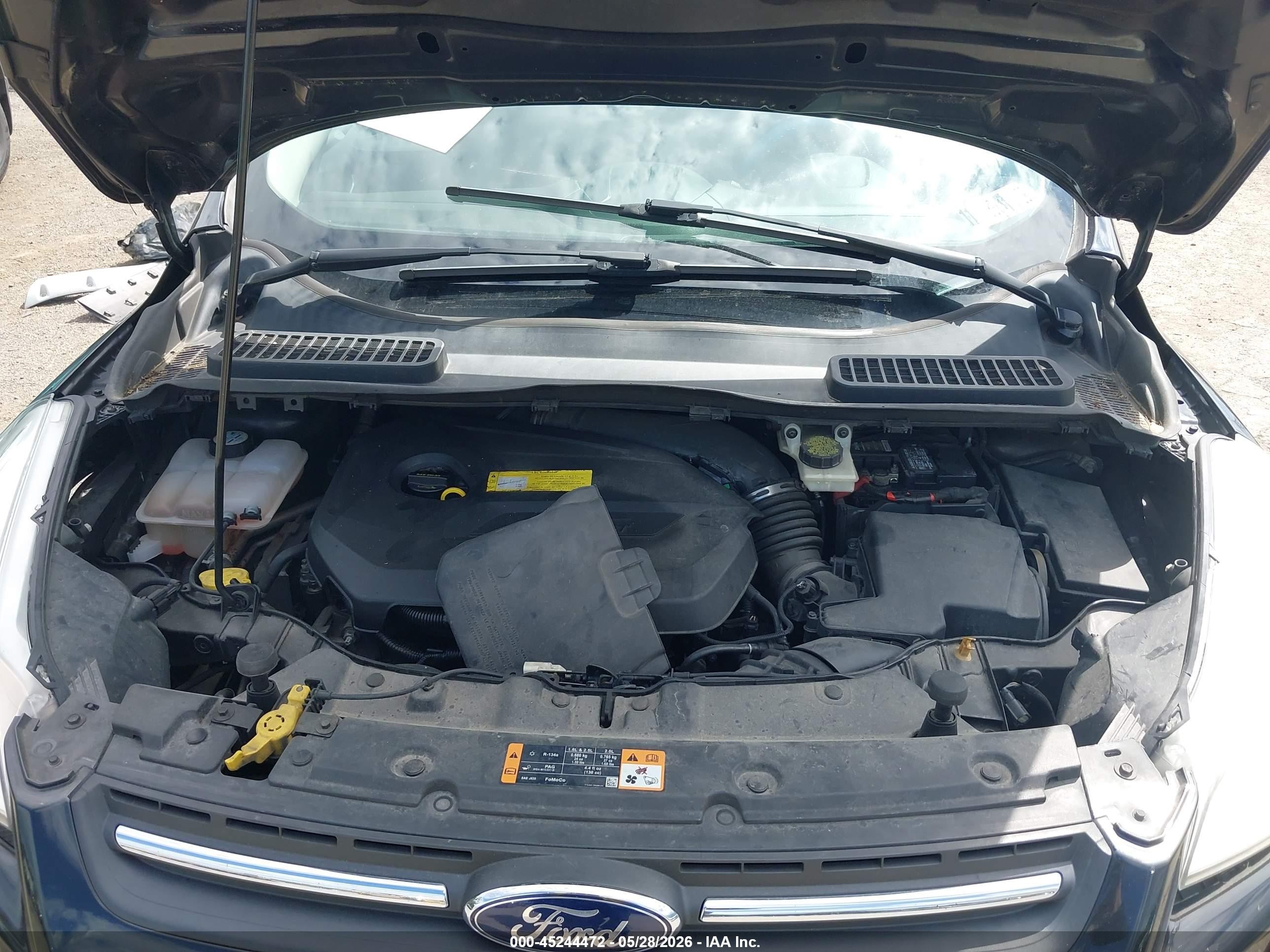 2015 Ford Escape Se Black vin: 1FMCU9GX5FUB20625