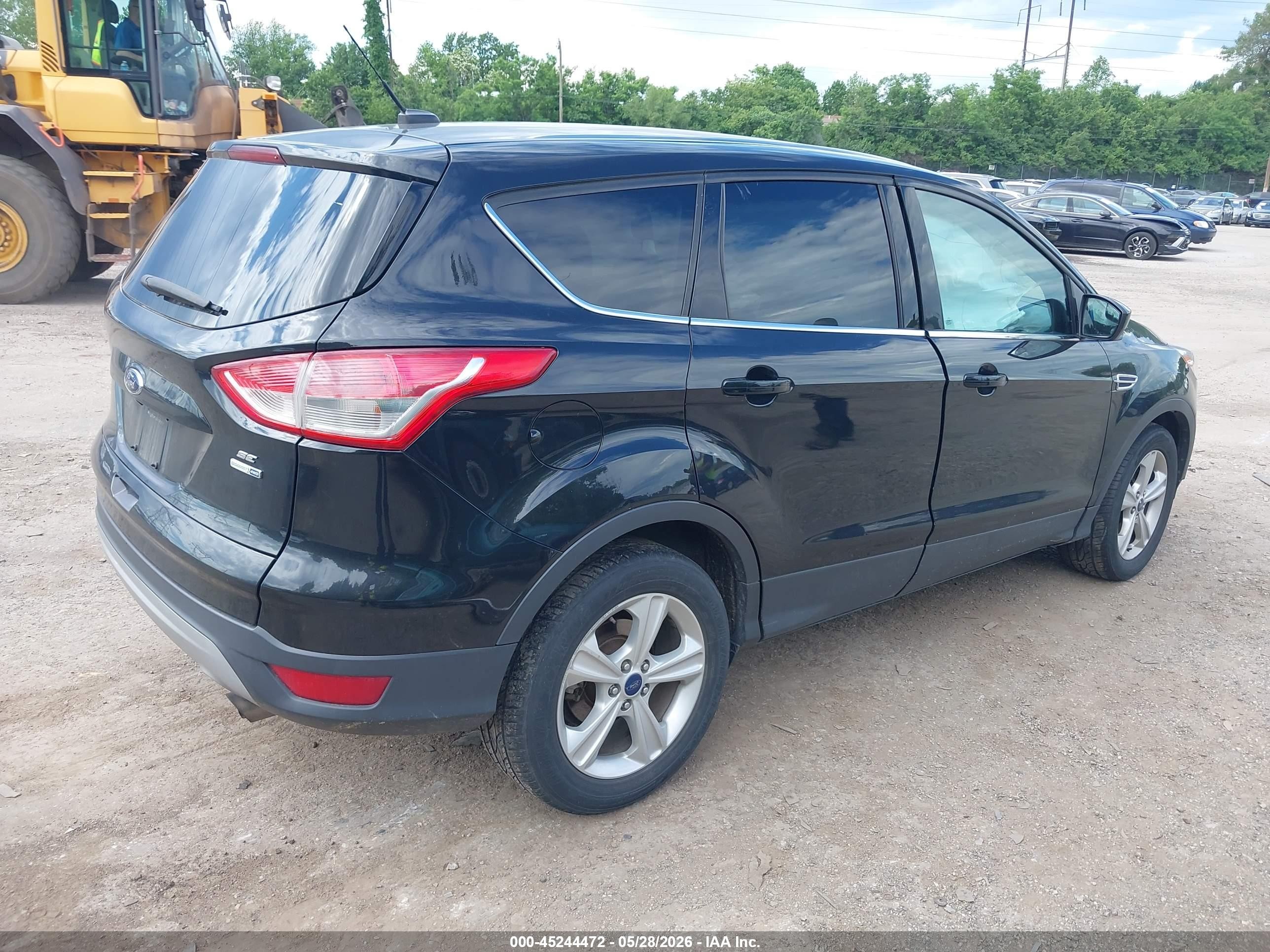 2015 Ford Escape Se Black vin: 1FMCU9GX5FUB20625