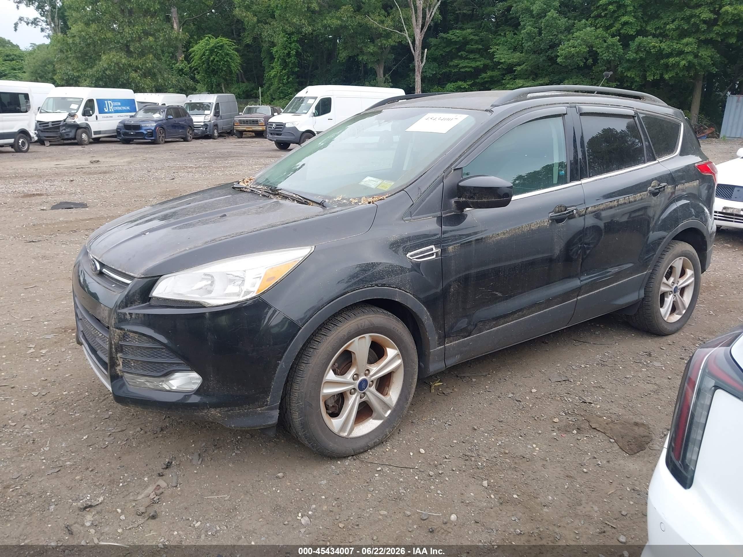 2015 Ford Escape Se Black vin: 1FMCU9GX5FUB32175