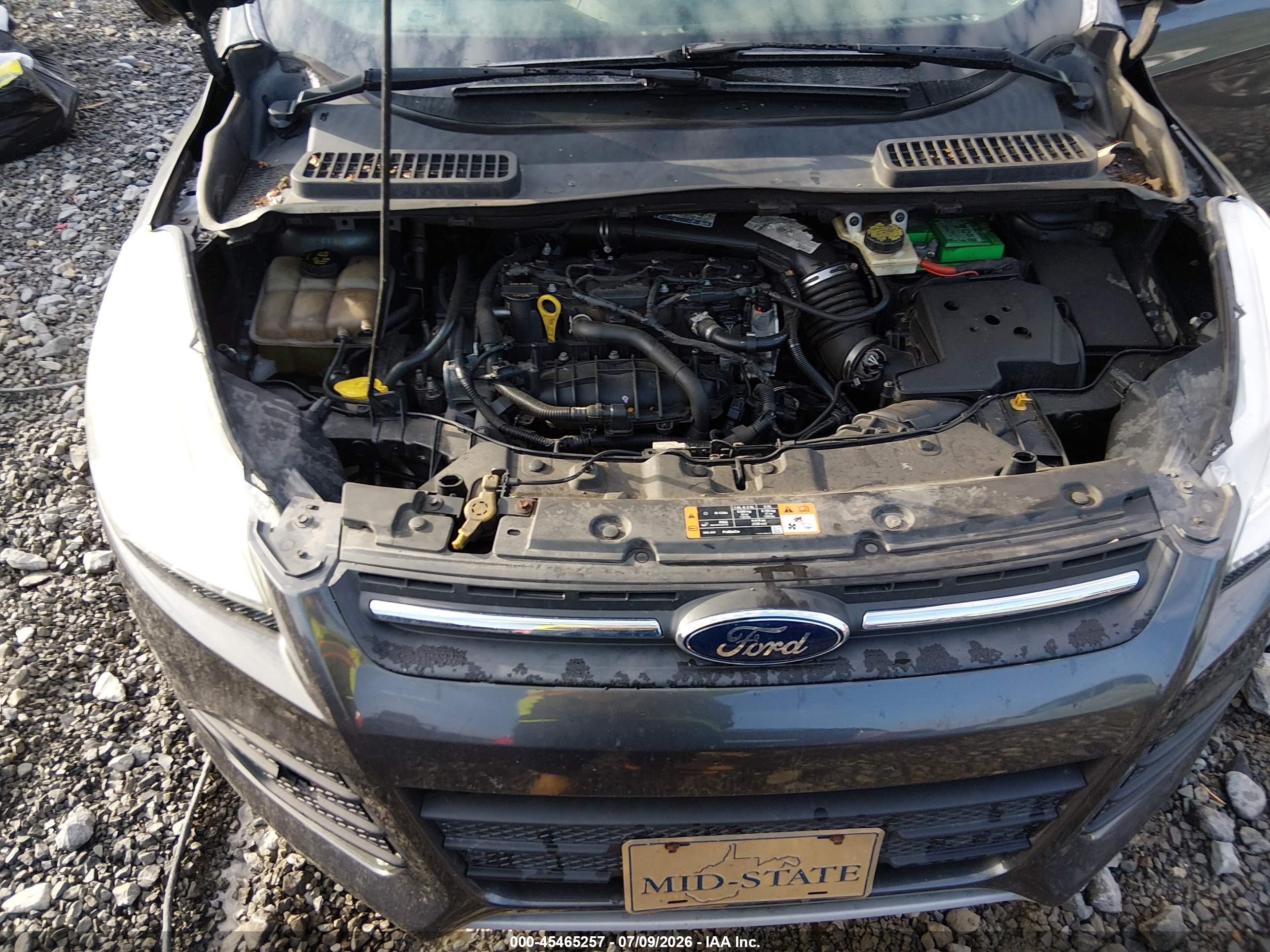 2015 Ford Escape Se Pewter vin: 1FMCU9GX5FUC59217