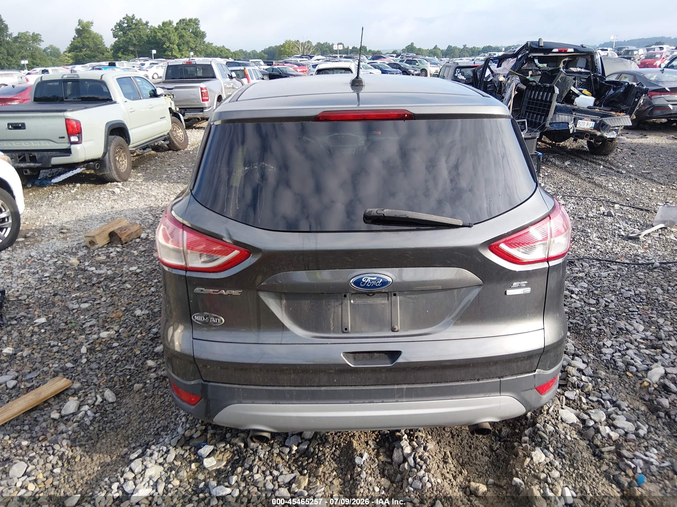 2015 Ford Escape Se Pewter vin: 1FMCU9GX5FUC59217