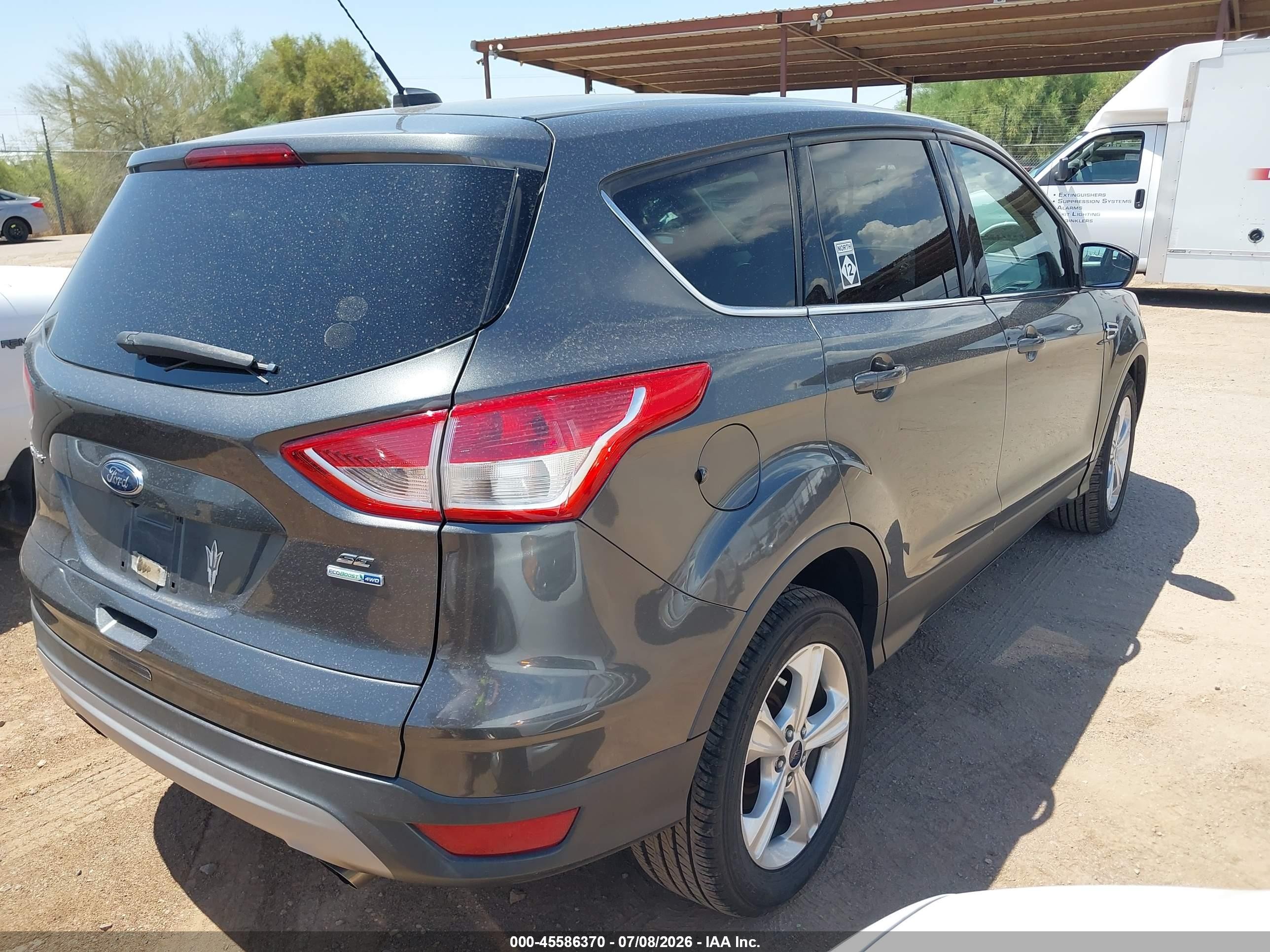 2015 Ford Escape Se Gray vin: 1FMCU9GX5FUC73036