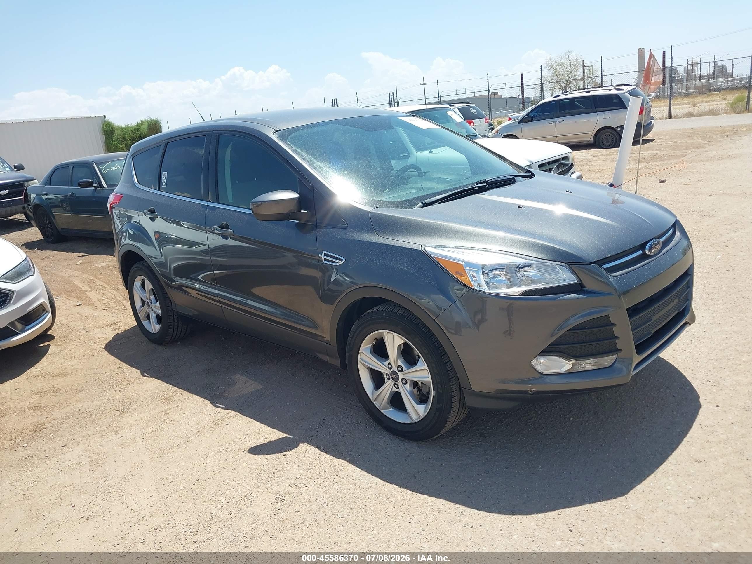 2015 Ford Escape Se Gray vin: 1FMCU9GX5FUC73036