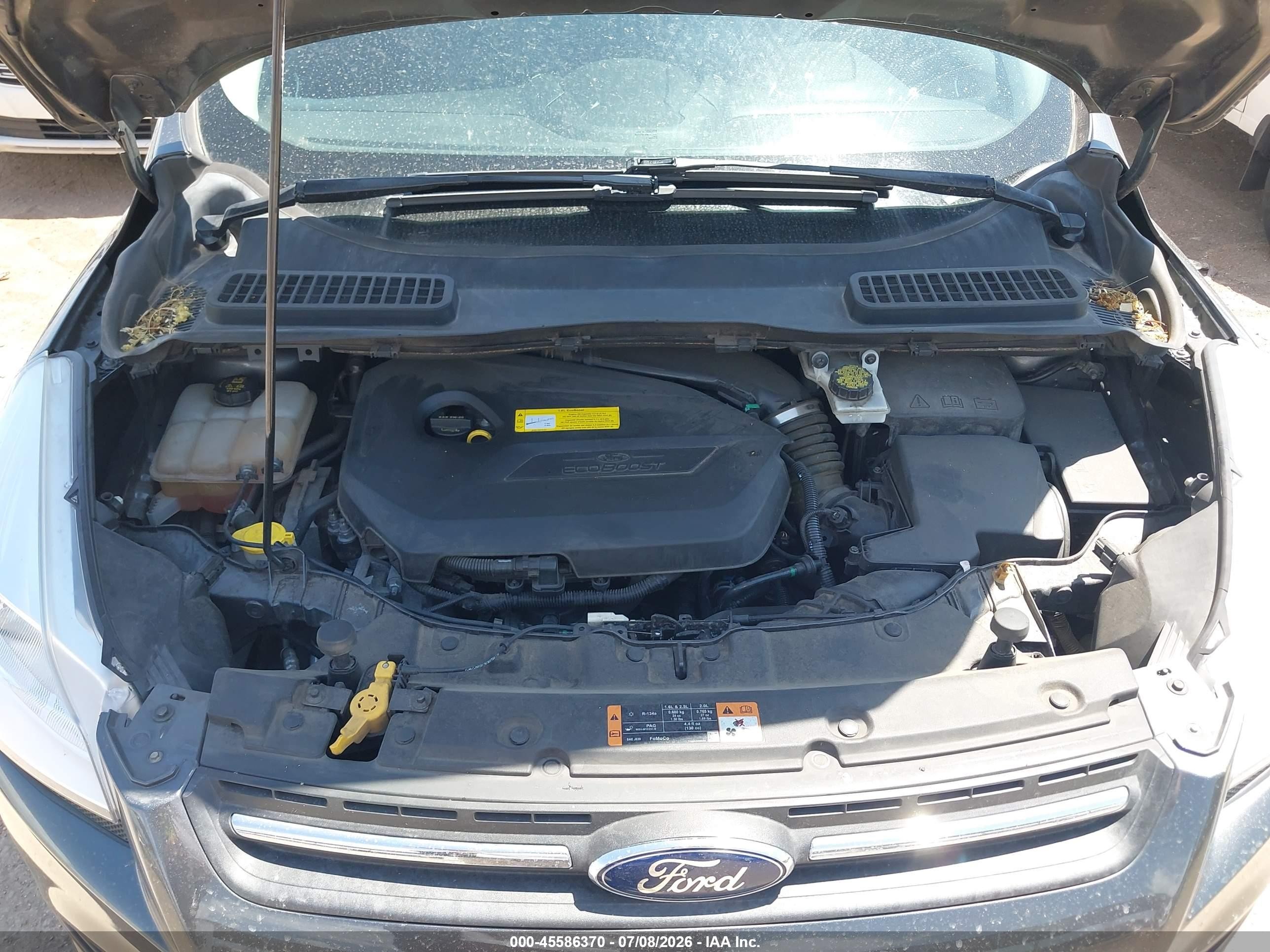 2015 Ford Escape Se Gray vin: 1FMCU9GX5FUC73036