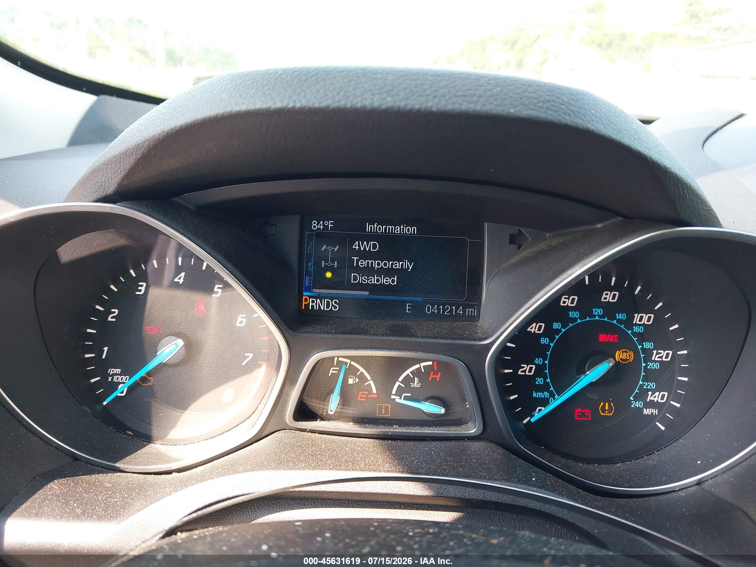 2015 Ford Escape Se Orange vin: 1FMCU9GX5FUC75692