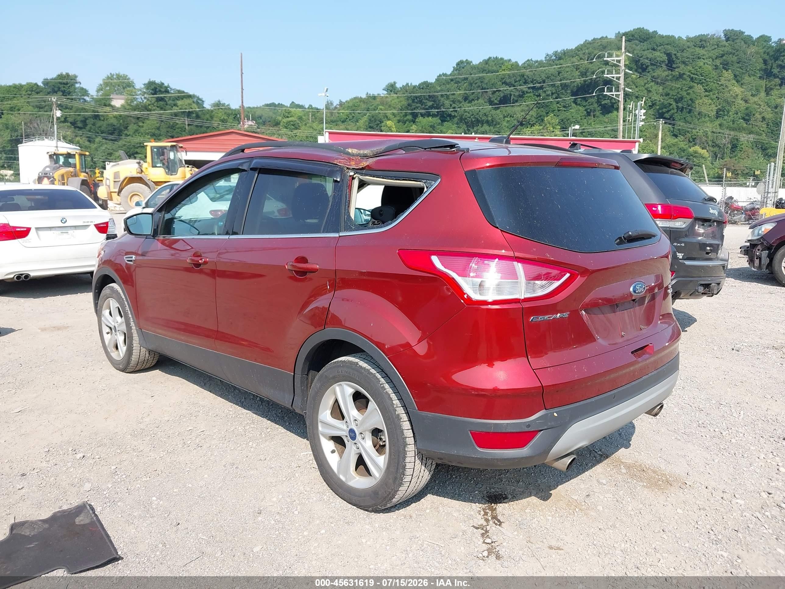 2015 Ford Escape Se Orange vin: 1FMCU9GX5FUC75692