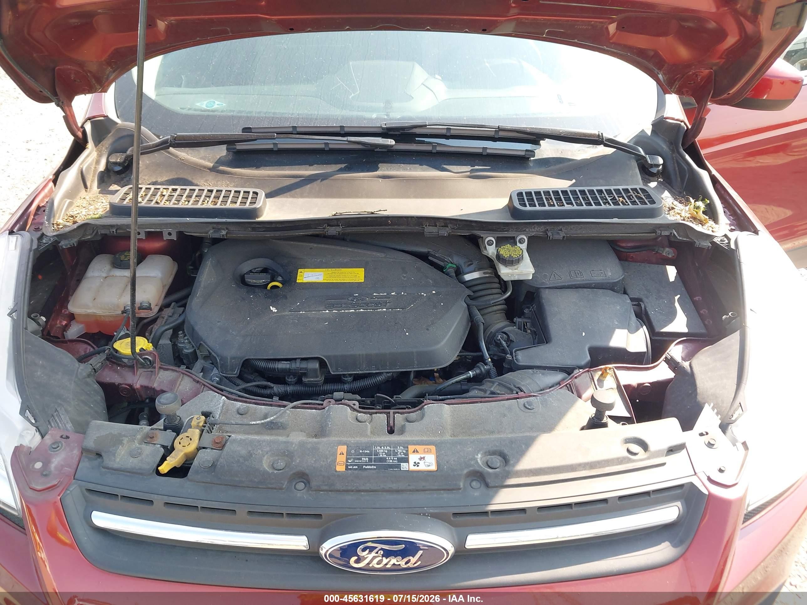 2015 Ford Escape Se Orange vin: 1FMCU9GX5FUC75692