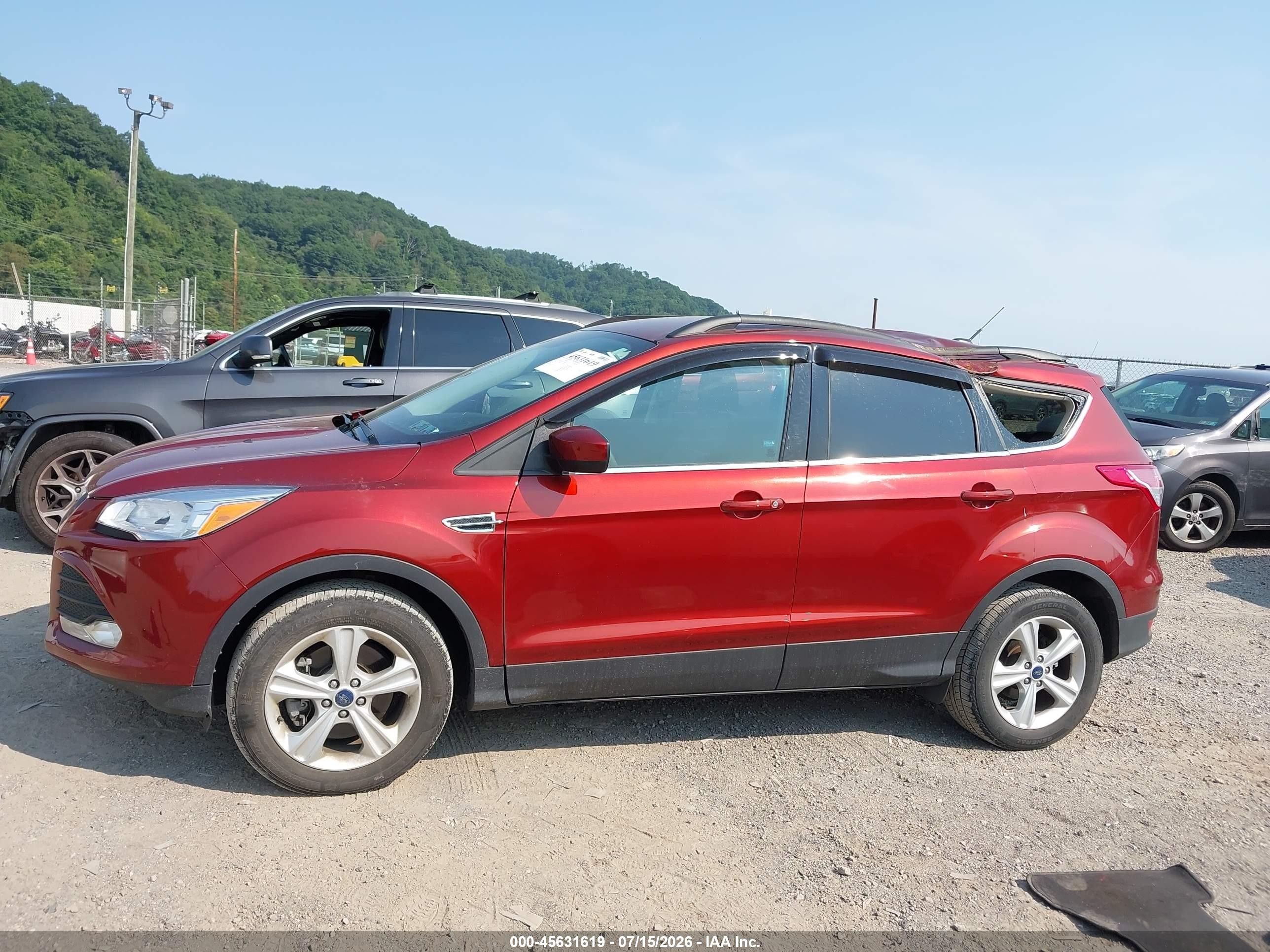 2015 Ford Escape Se Orange vin: 1FMCU9GX5FUC75692