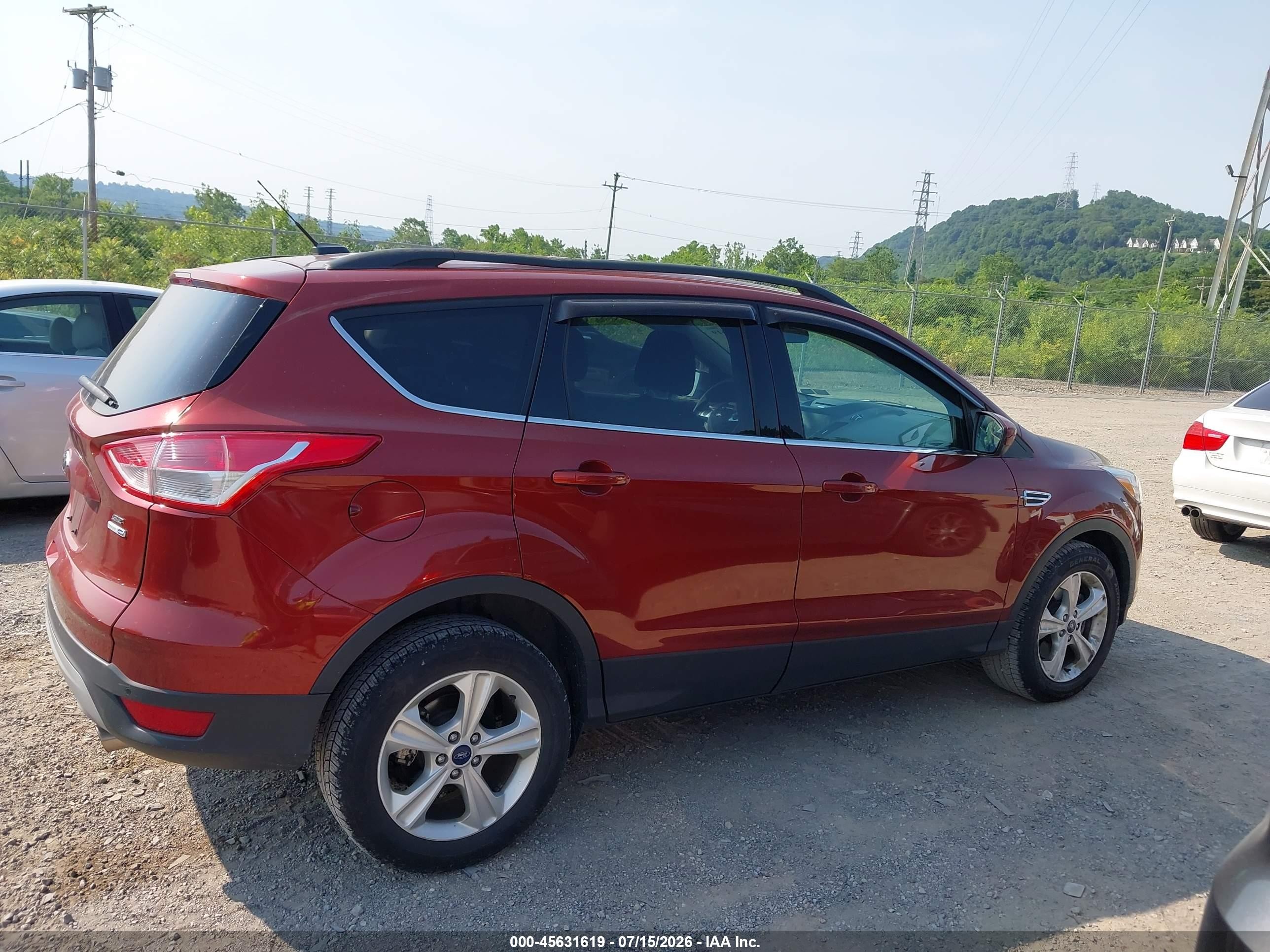 2015 Ford Escape Se Orange vin: 1FMCU9GX5FUC75692