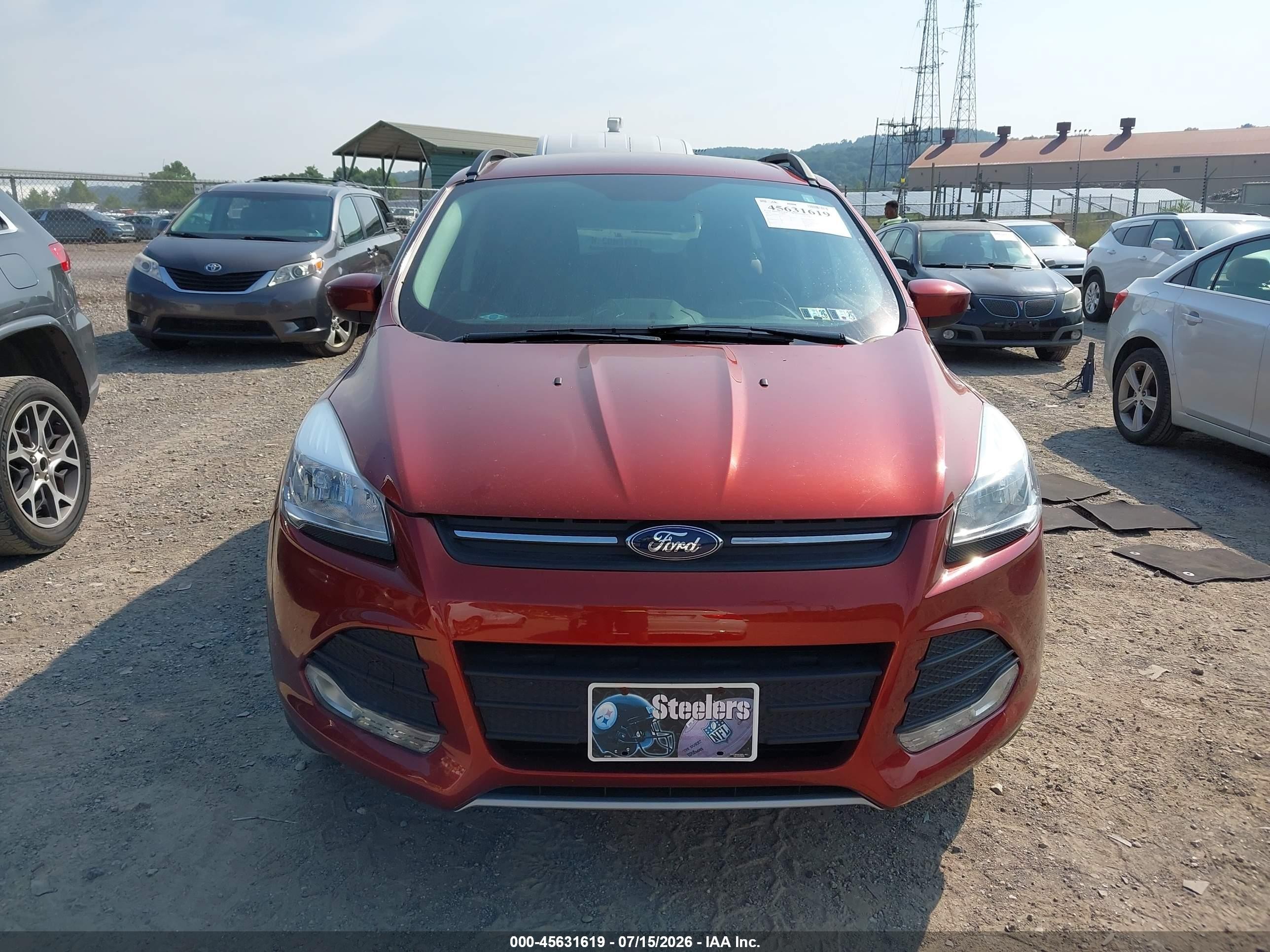 2015 Ford Escape Se Orange vin: 1FMCU9GX5FUC75692