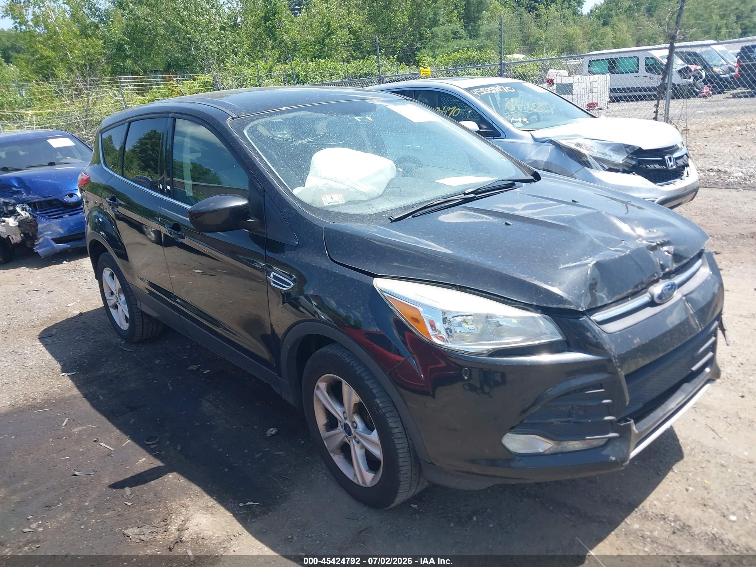 2015 Ford Escape Se Black vin: 1FMCU9GX5FUC84392