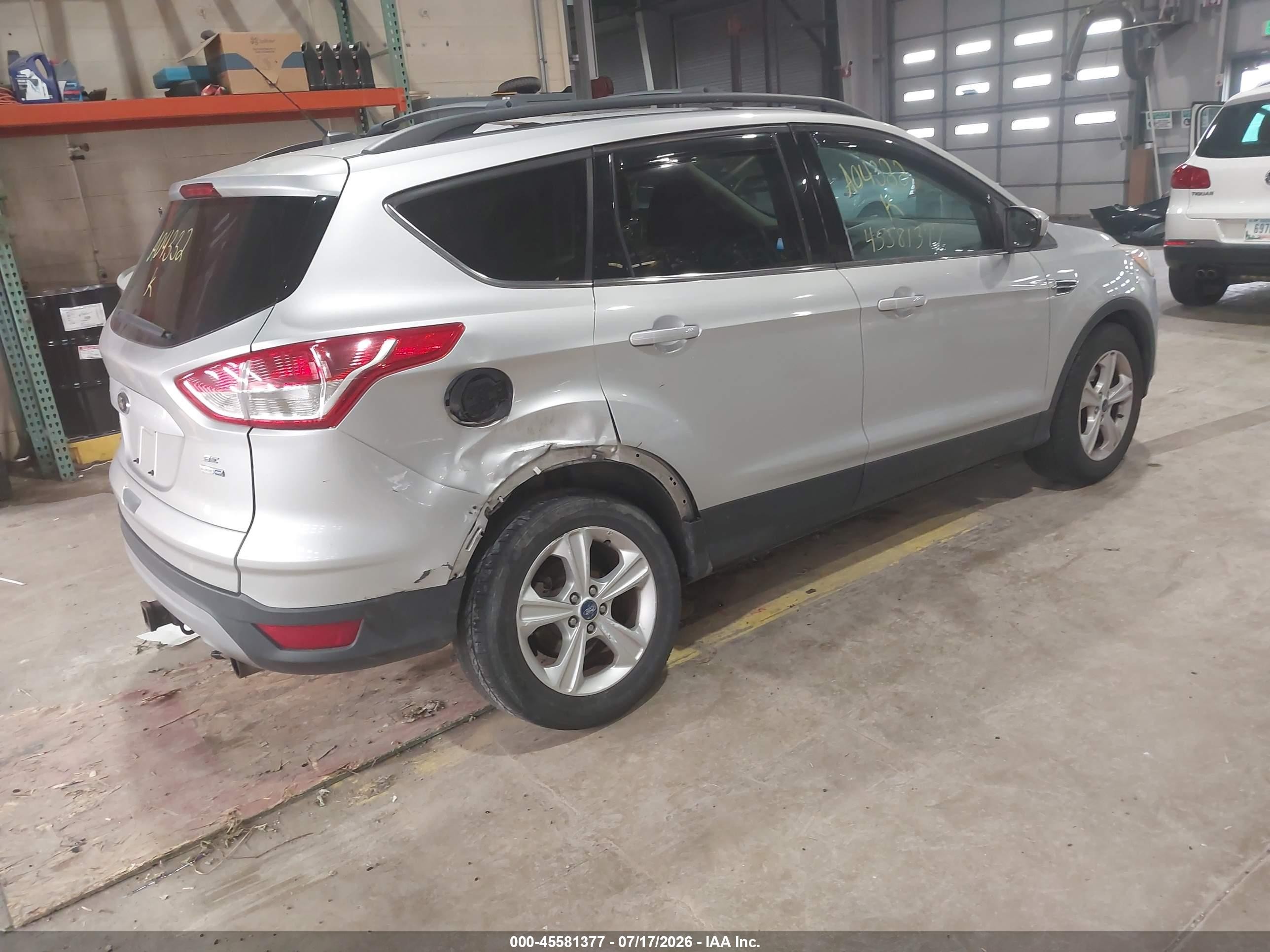 2013 Ford Escape Se Gray vin: 1FMCU9GX6DUA04332