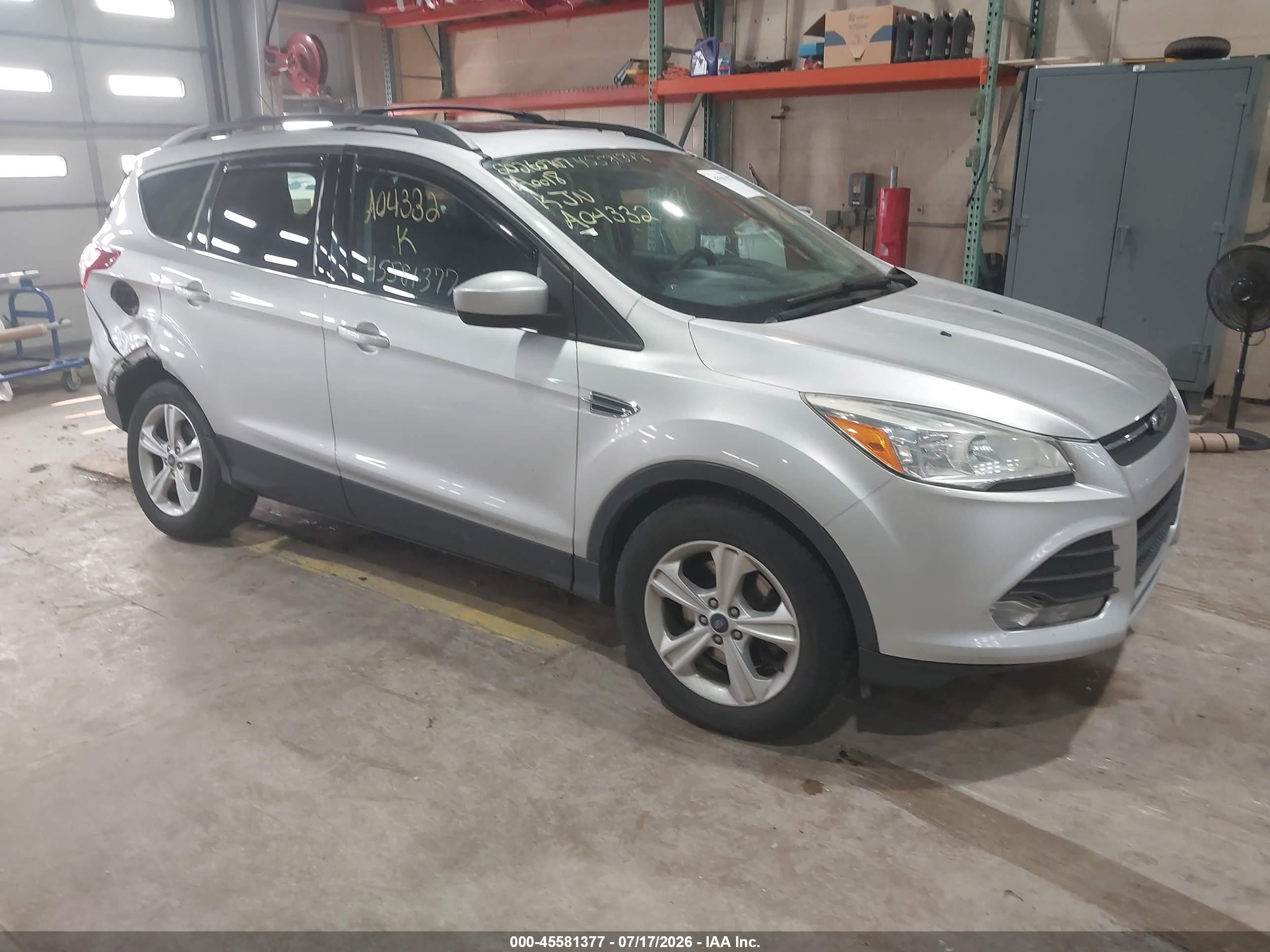 2013 Ford Escape Se Gray vin: 1FMCU9GX6DUA04332