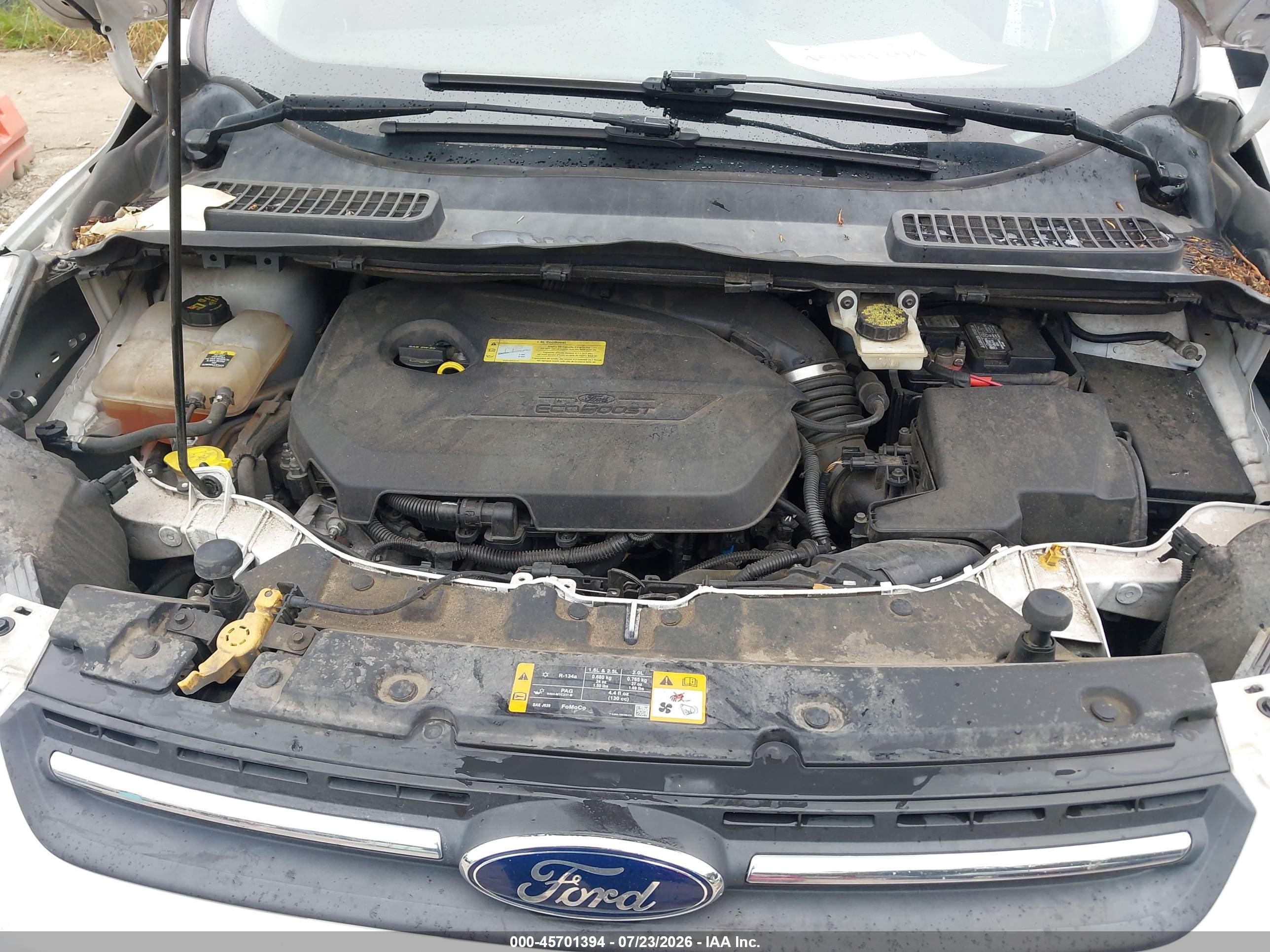 2013 Ford Escape Se White vin: 1FMCU9GX6DUB63853