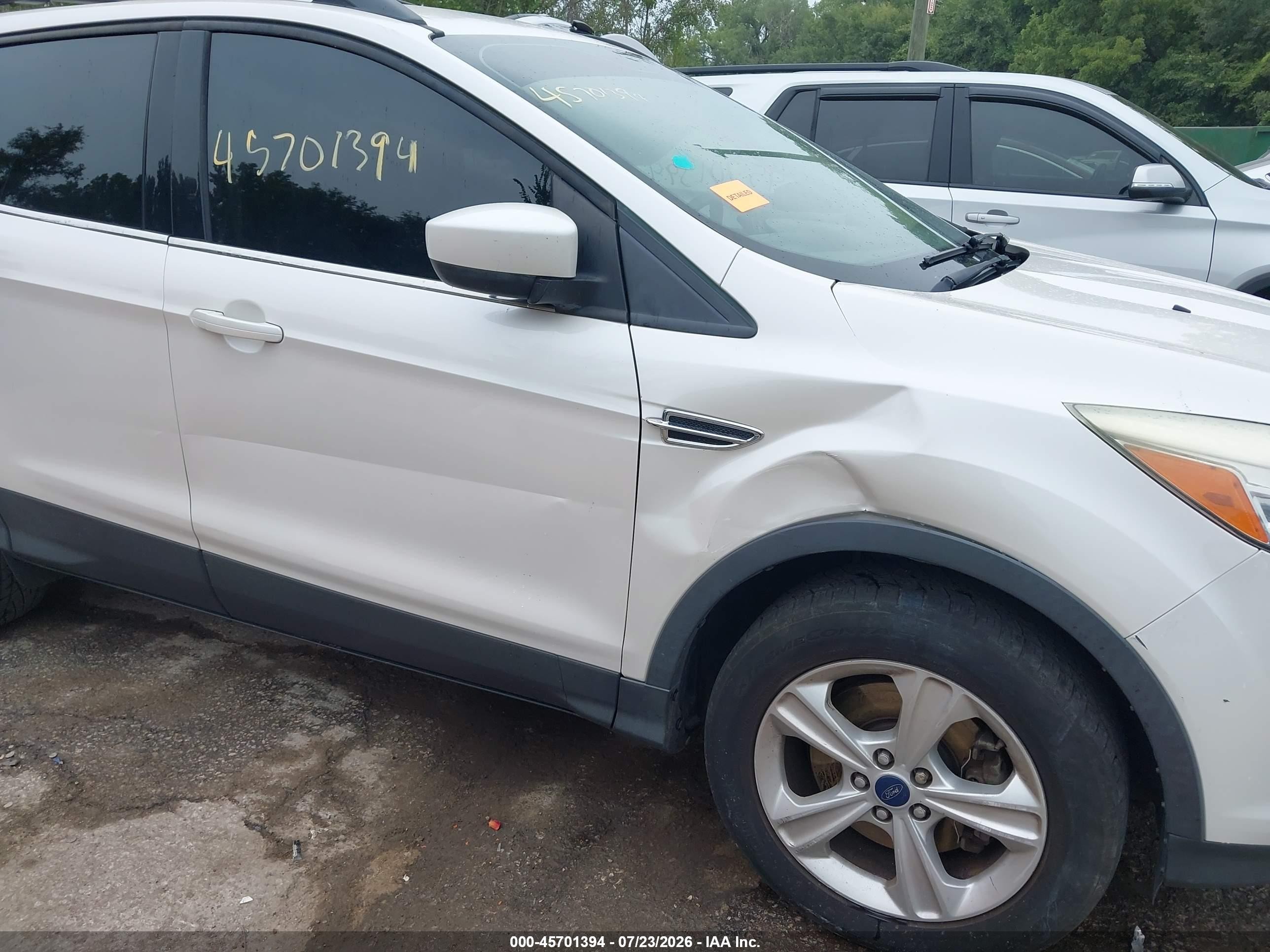 2013 Ford Escape Se White vin: 1FMCU9GX6DUB63853