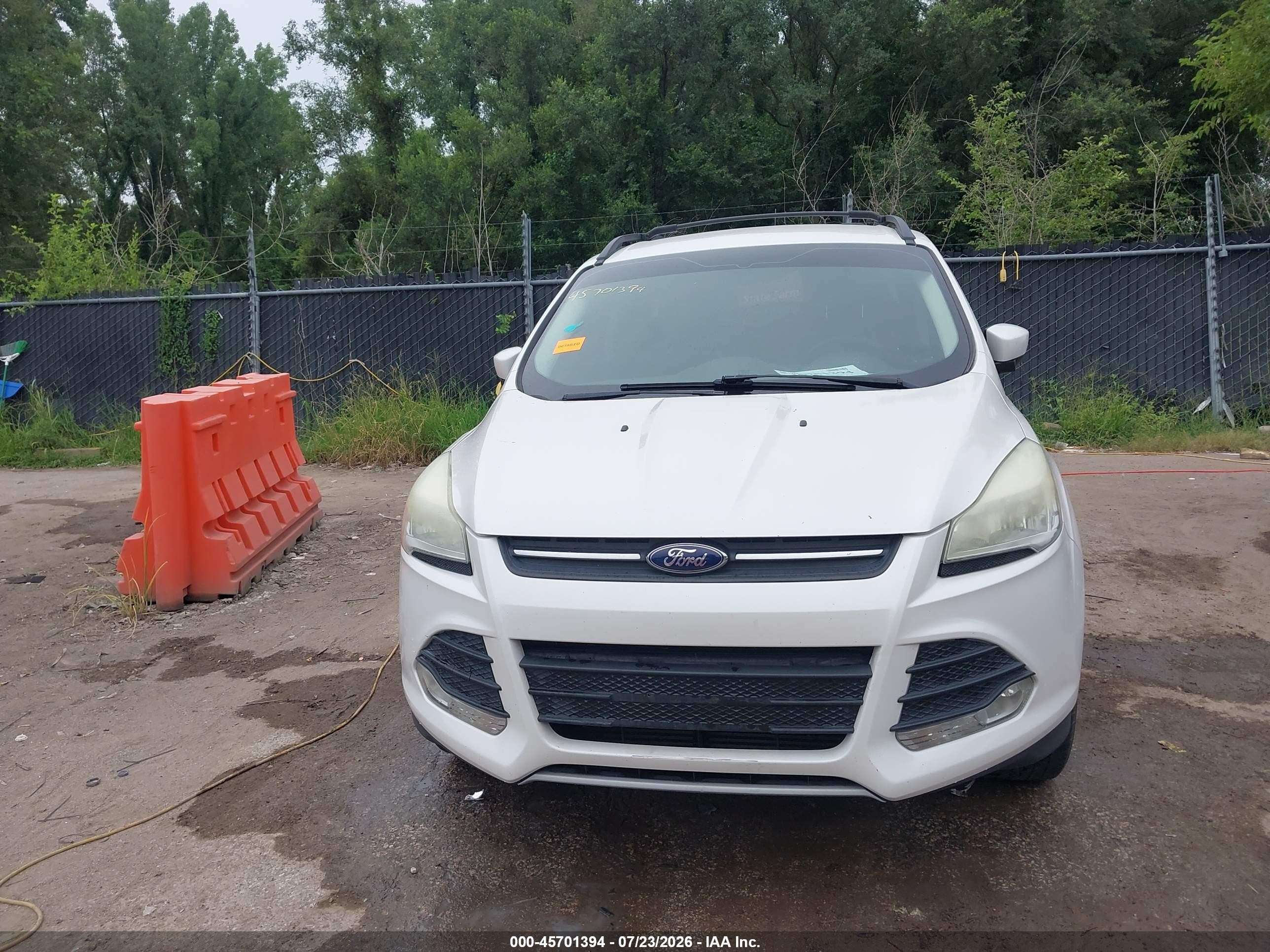 2013 Ford Escape Se White vin: 1FMCU9GX6DUB63853