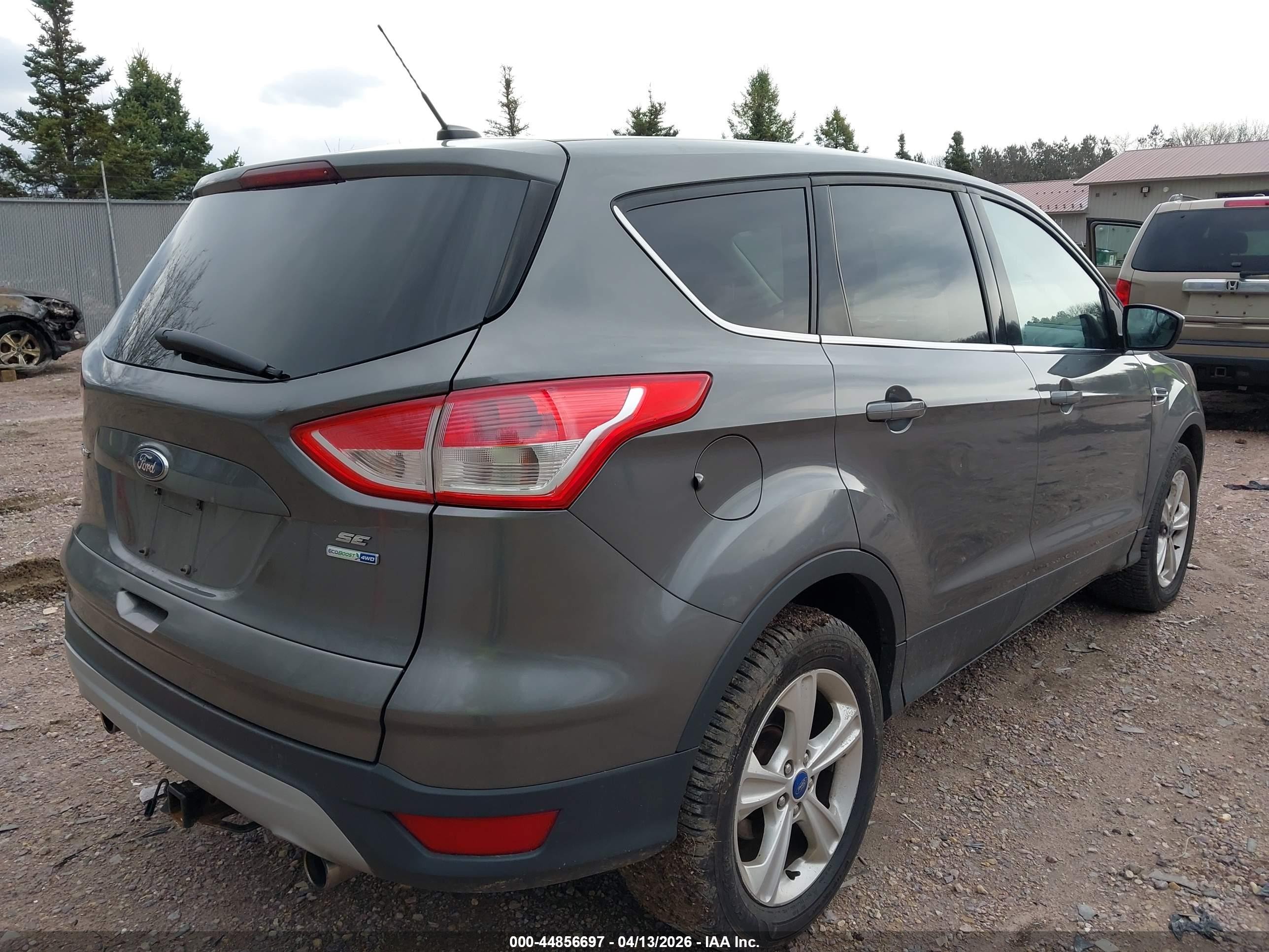 2013 Ford Escape Se Gray vin: 1FMCU9GX6DUB91961