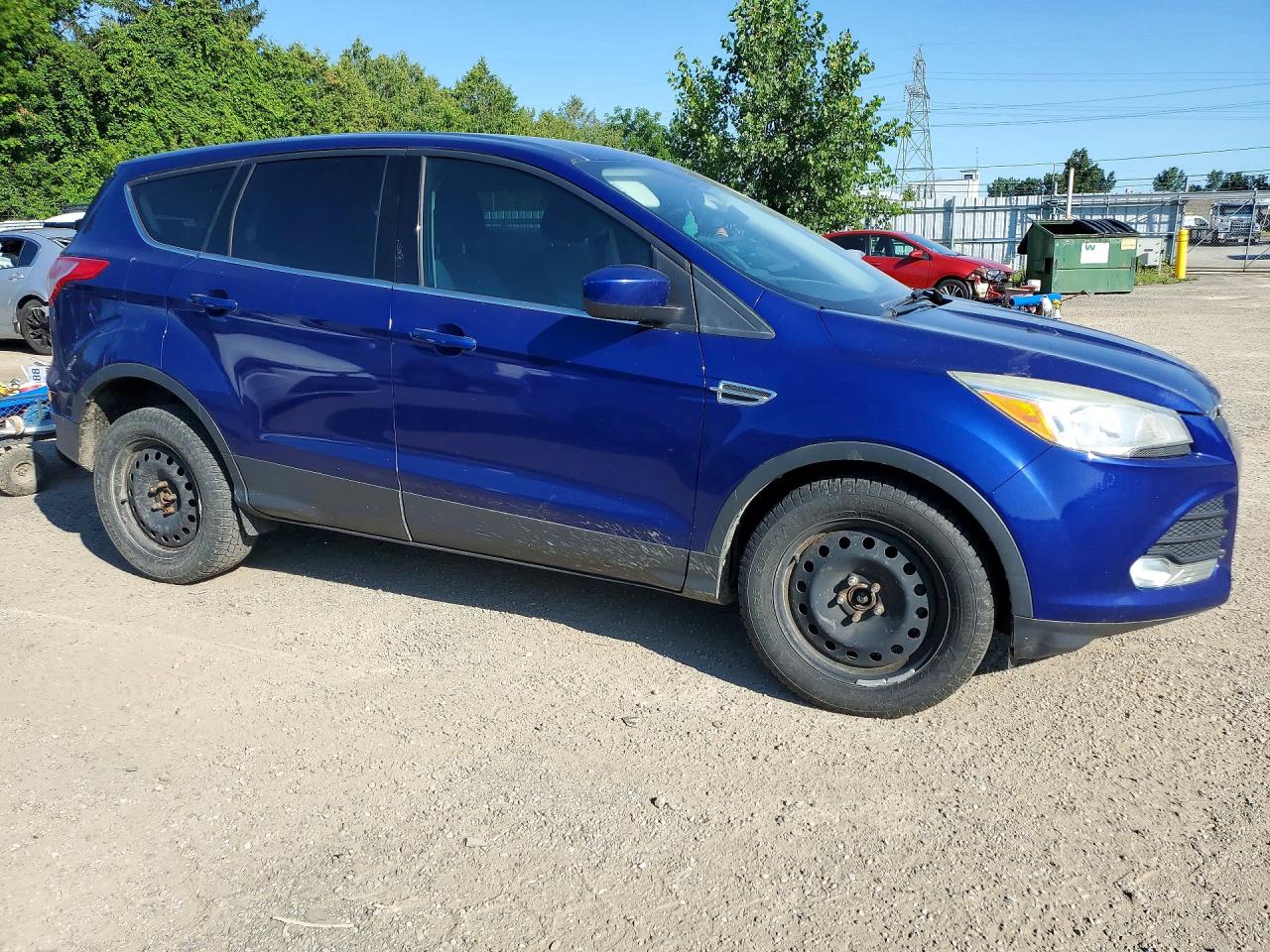 2014 Ford Escape Se Blue vin: 1FMCU9GX6EUA08060