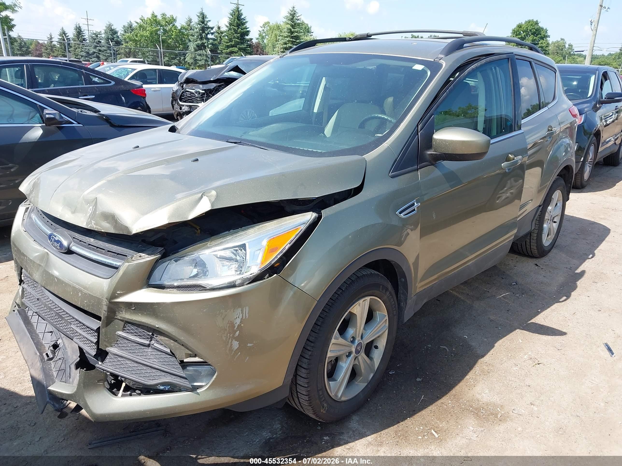 2014 Ford Escape Se Gold vin: 1FMCU9GX6EUA37266