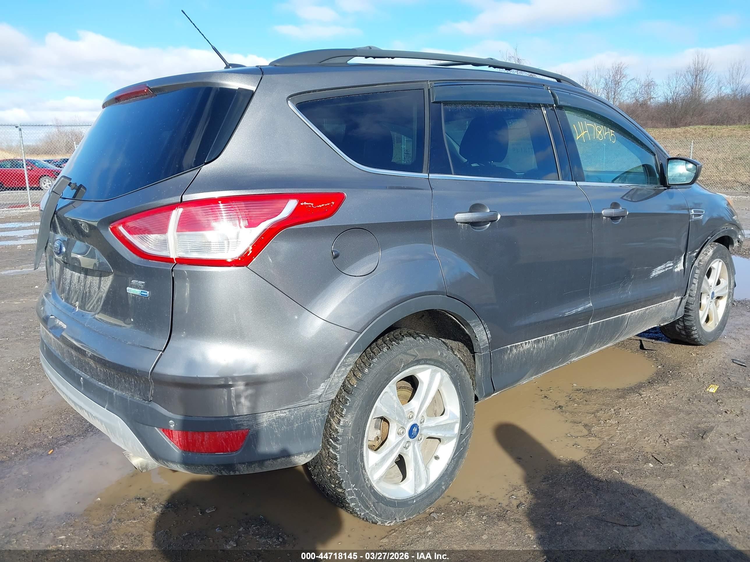 2014 Ford Escape Se Gray vin: 1FMCU9GX6EUA47974