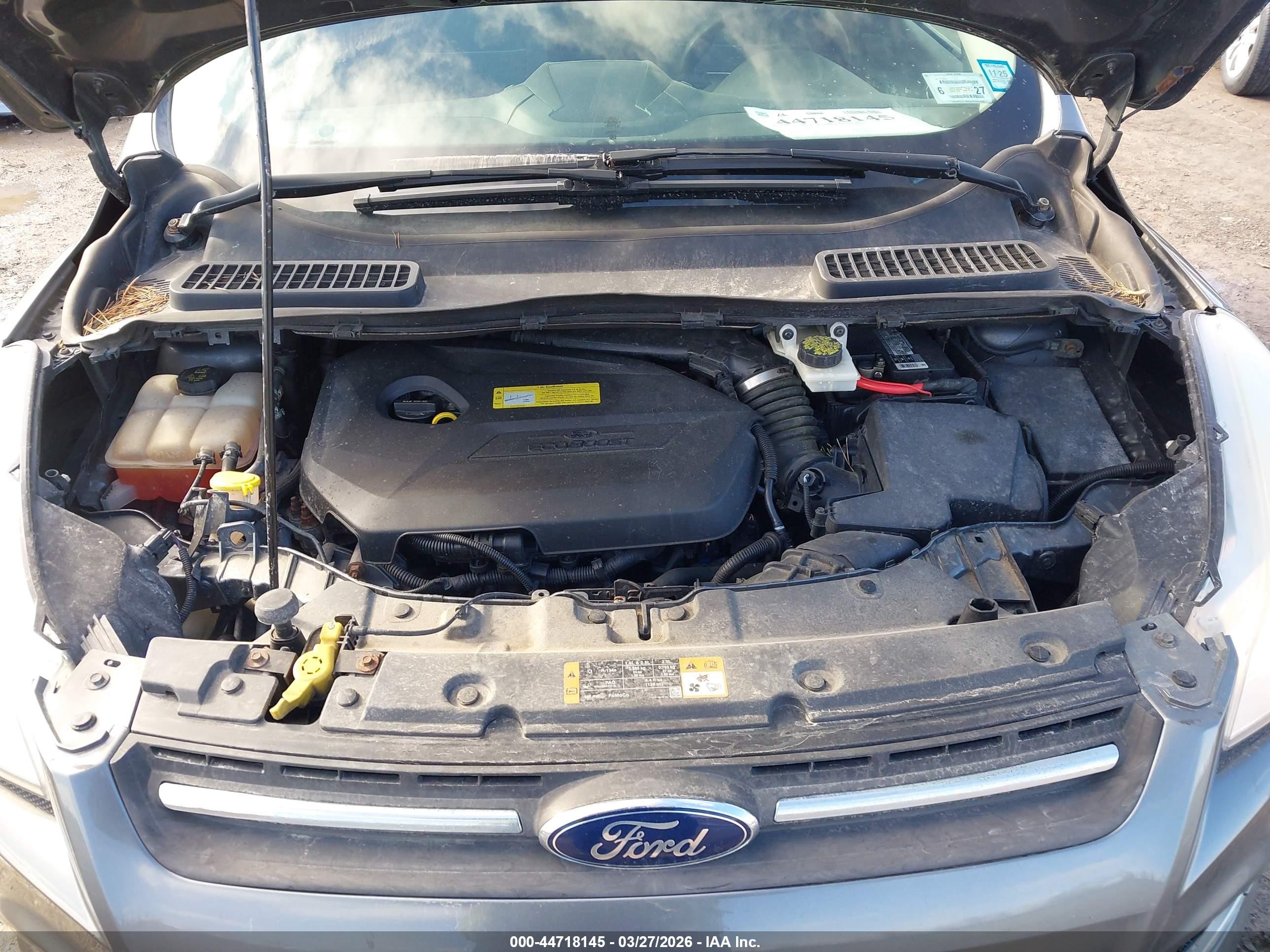 2014 Ford Escape Se Gray vin: 1FMCU9GX6EUA47974