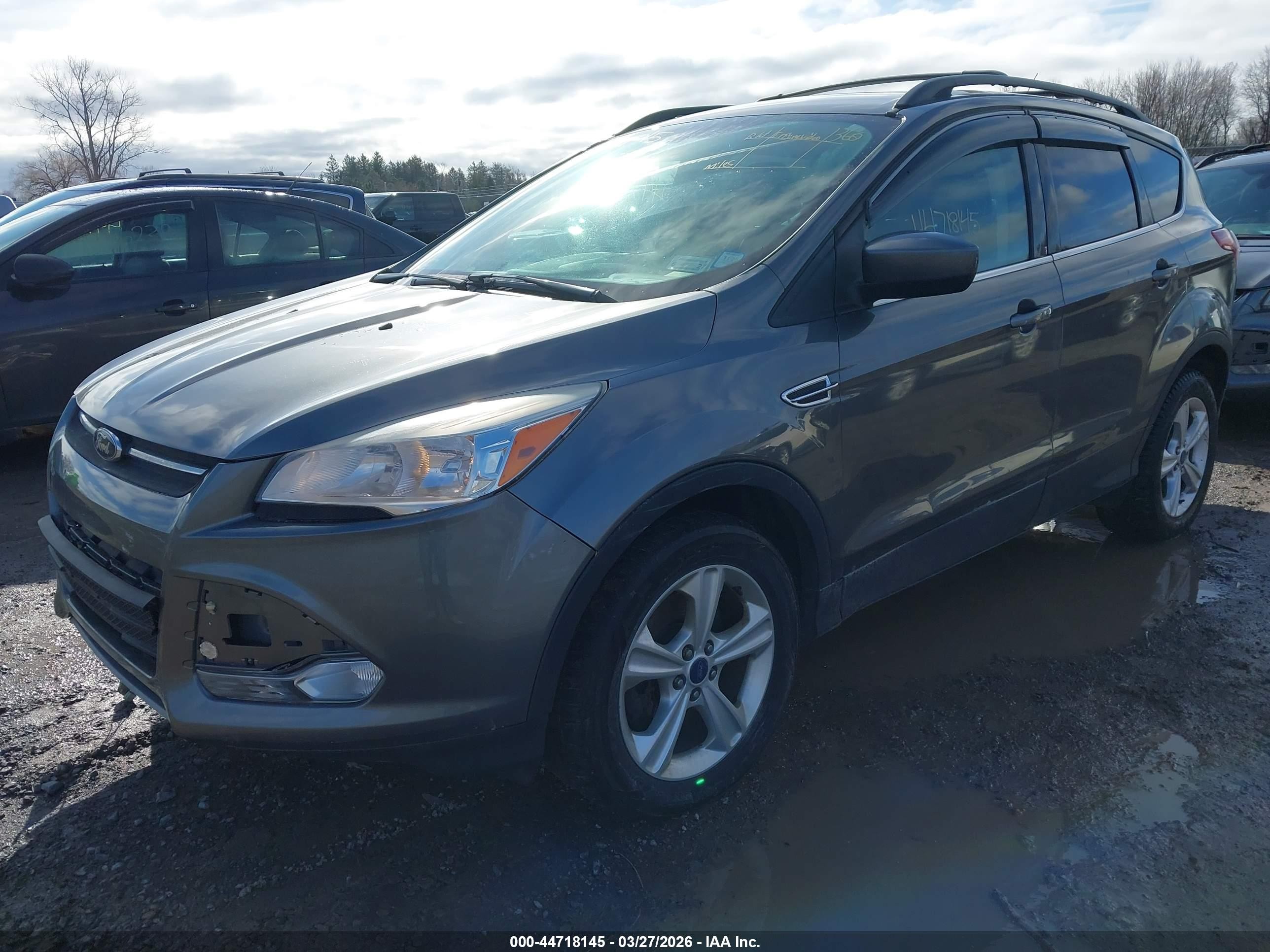 2014 Ford Escape Se Gray vin: 1FMCU9GX6EUA47974