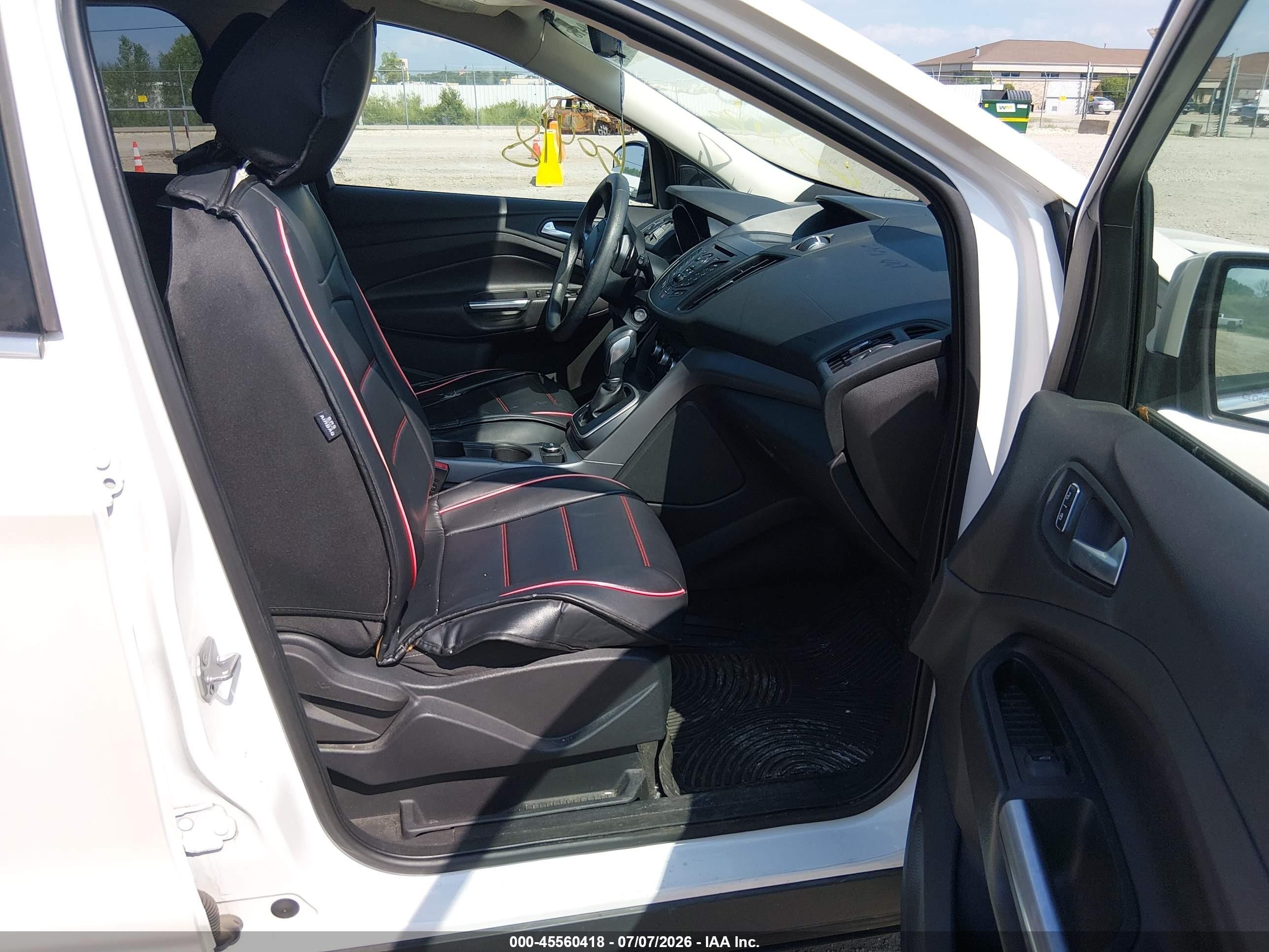 2014 Ford Escape Se White vin: 1FMCU9GX6EUB11527