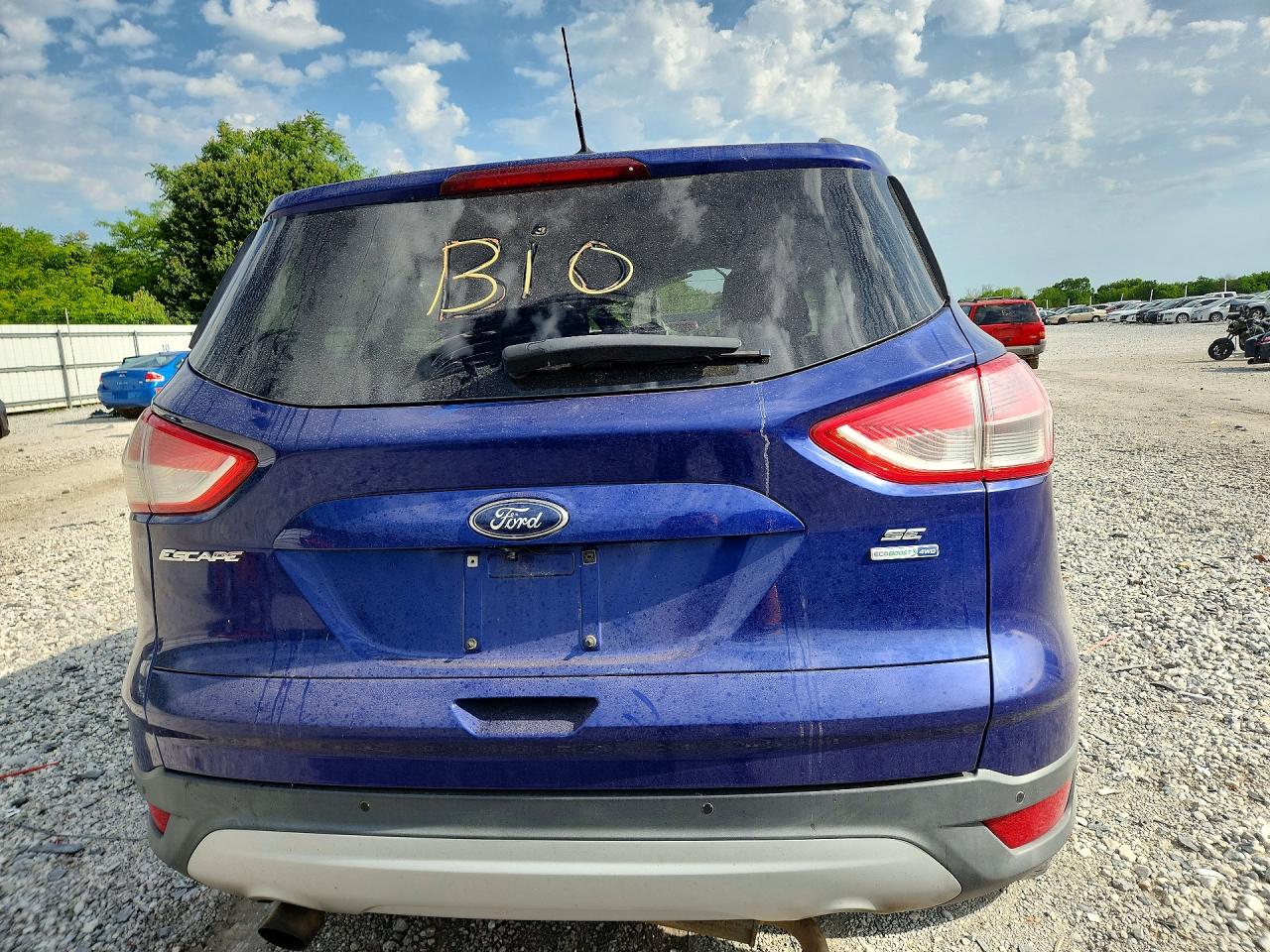 2014 Ford Escape Se Blue vin: 1FMCU9GX6EUB28585