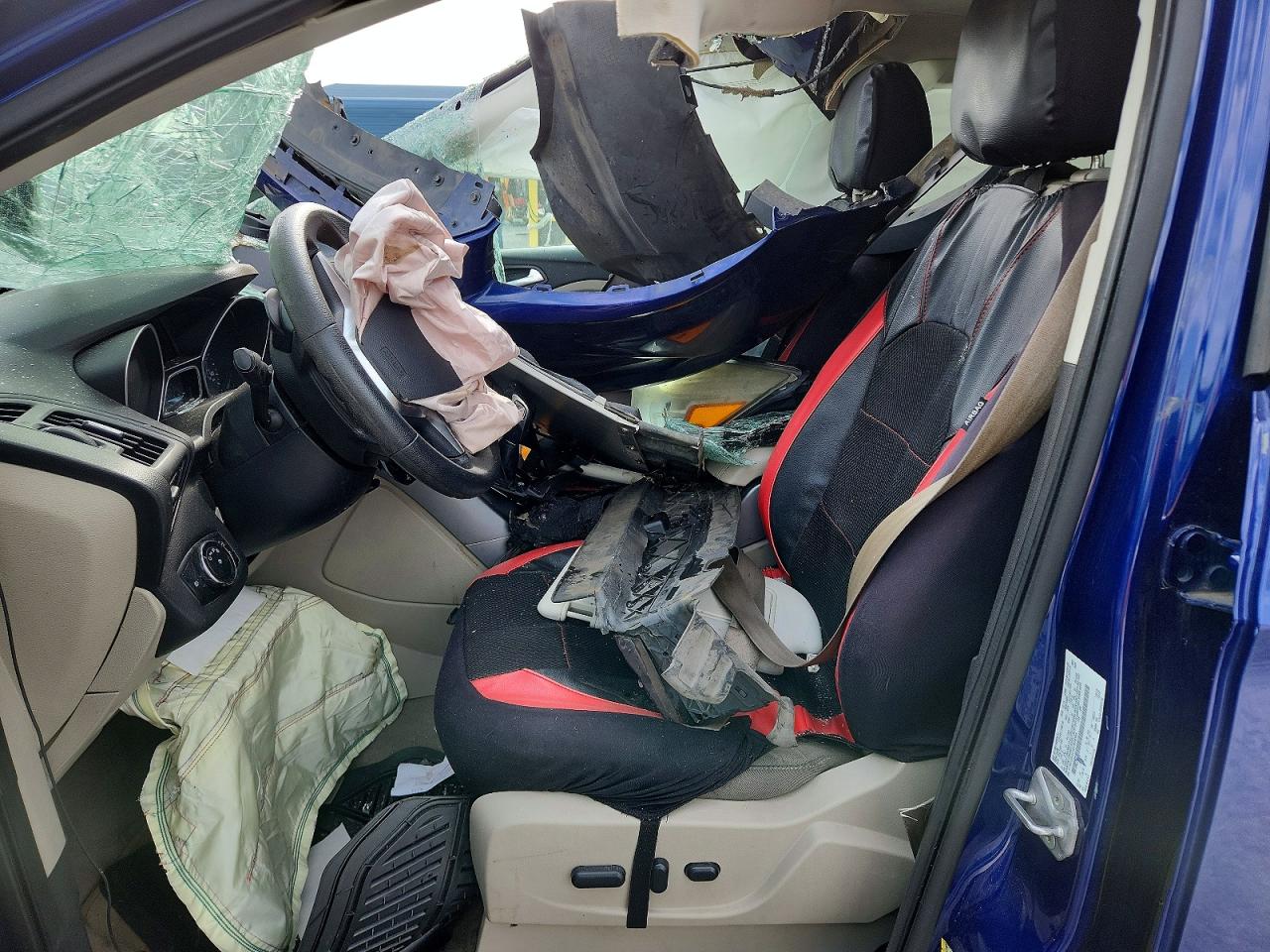2014 Ford Escape Se Blue vin: 1FMCU9GX6EUB28585