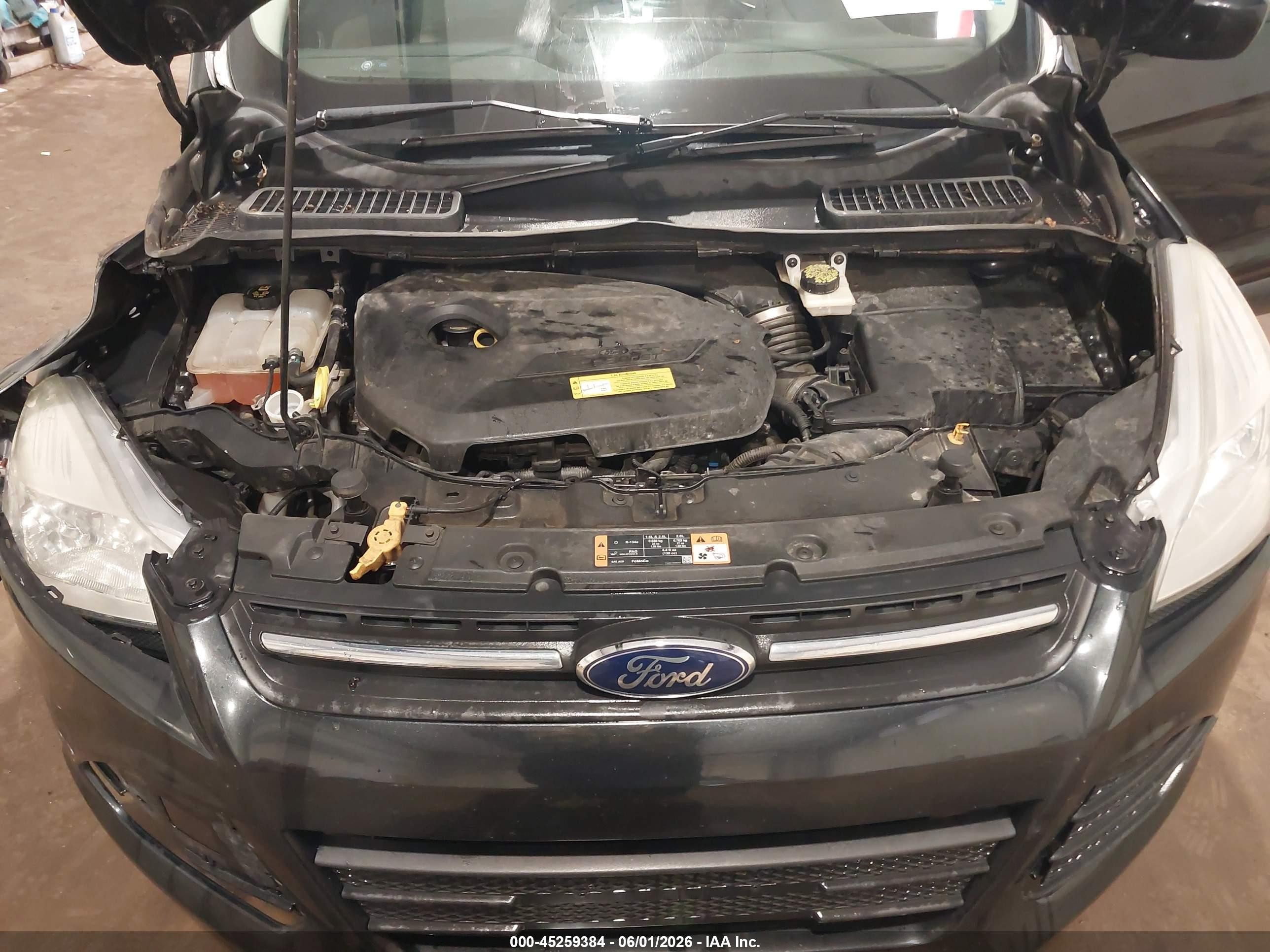 2014 Ford Escape Se Черный vin: 1FMCU9GX6EUB53146