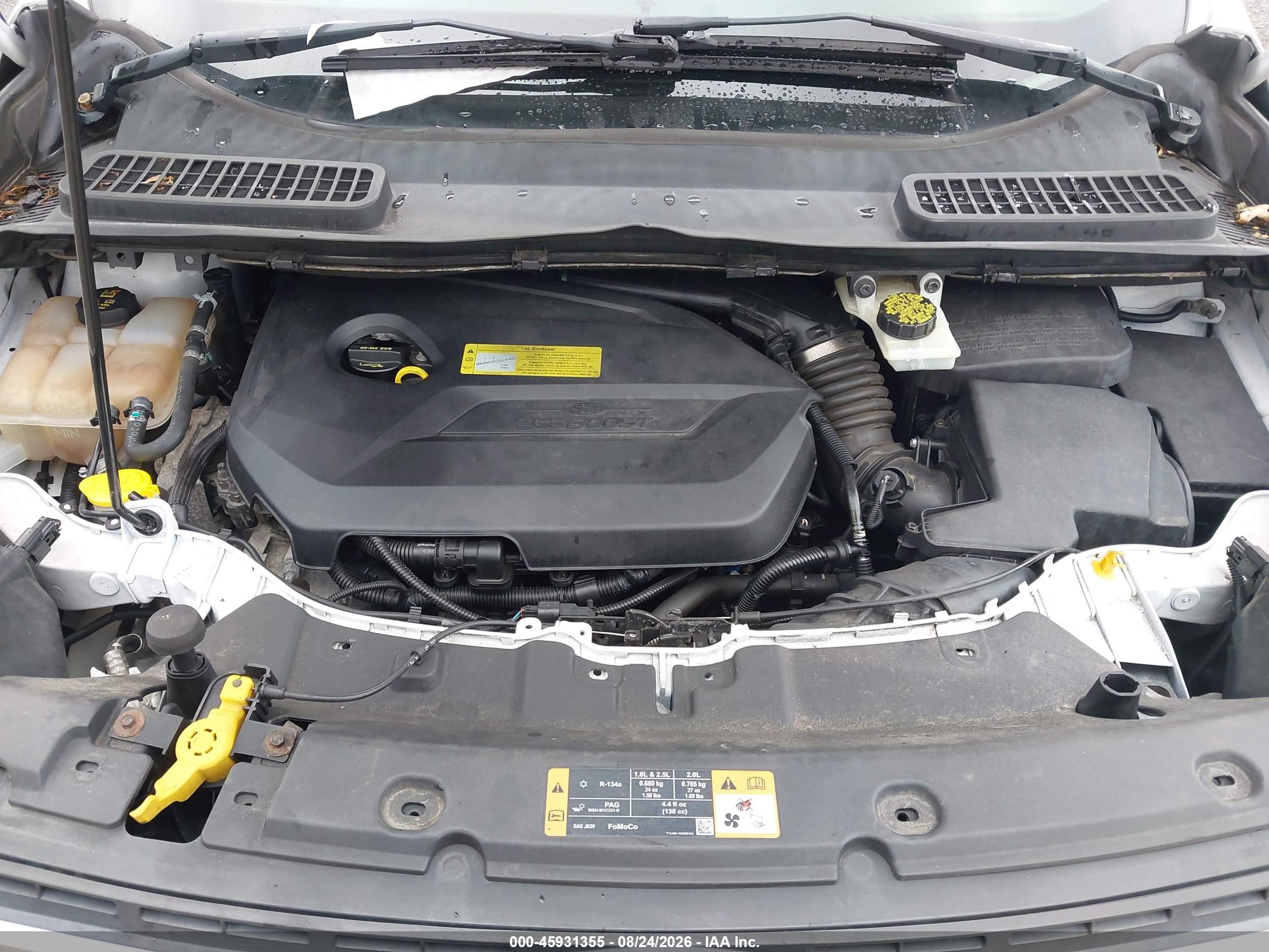 2014 Ford Escape Se Белый vin: 1FMCU9GX6EUB53180