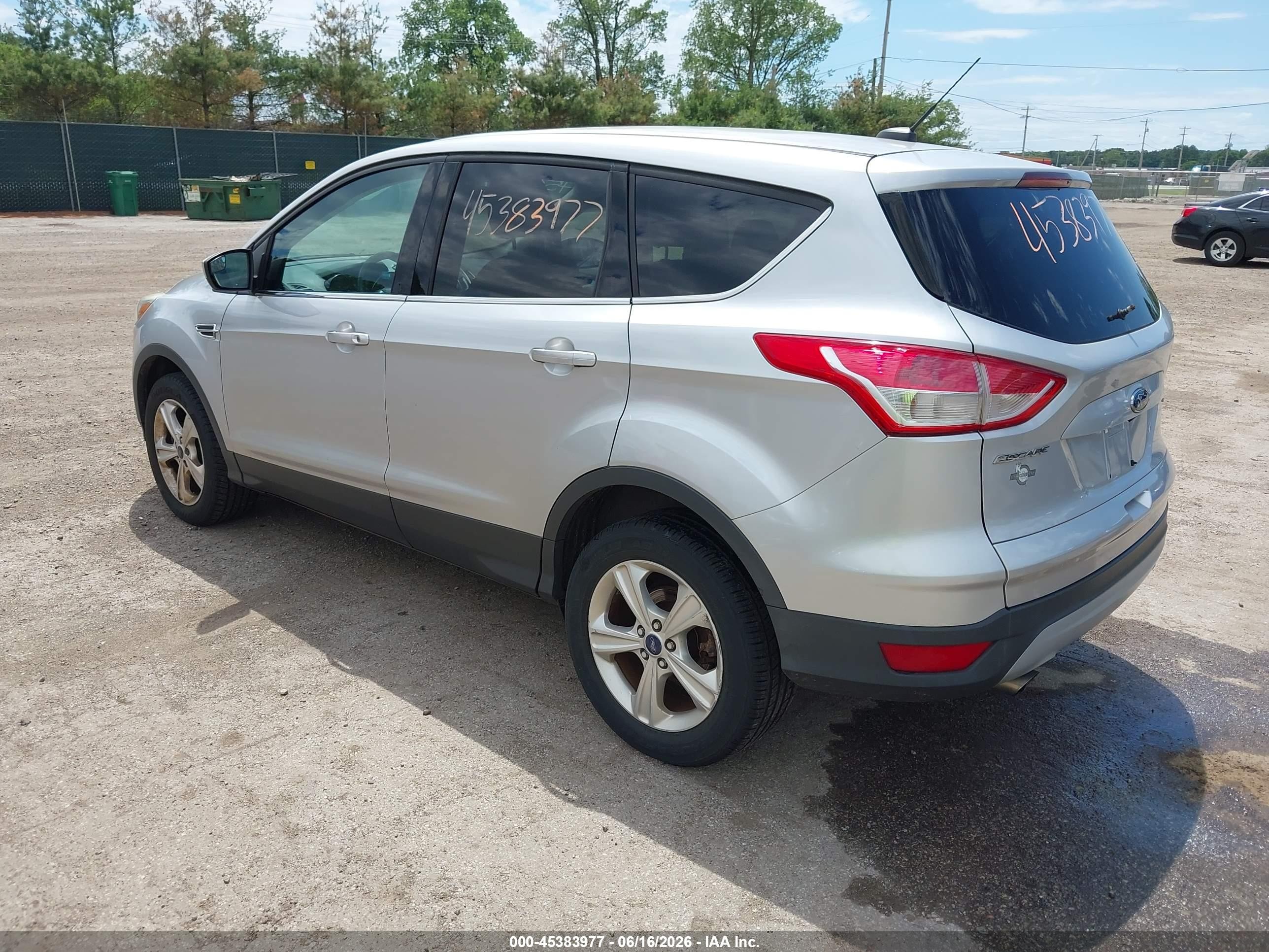 2014 Ford Escape Se Silver vin: 1FMCU9GX6EUB81898