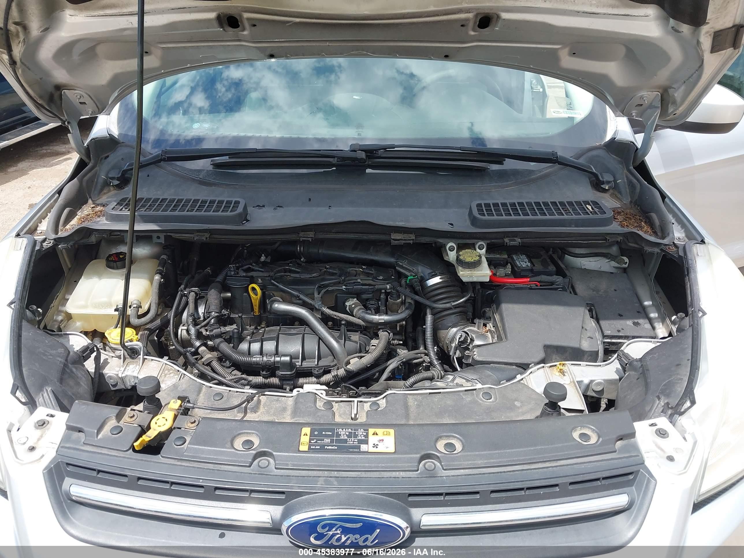 2014 Ford Escape Se Silver vin: 1FMCU9GX6EUB81898