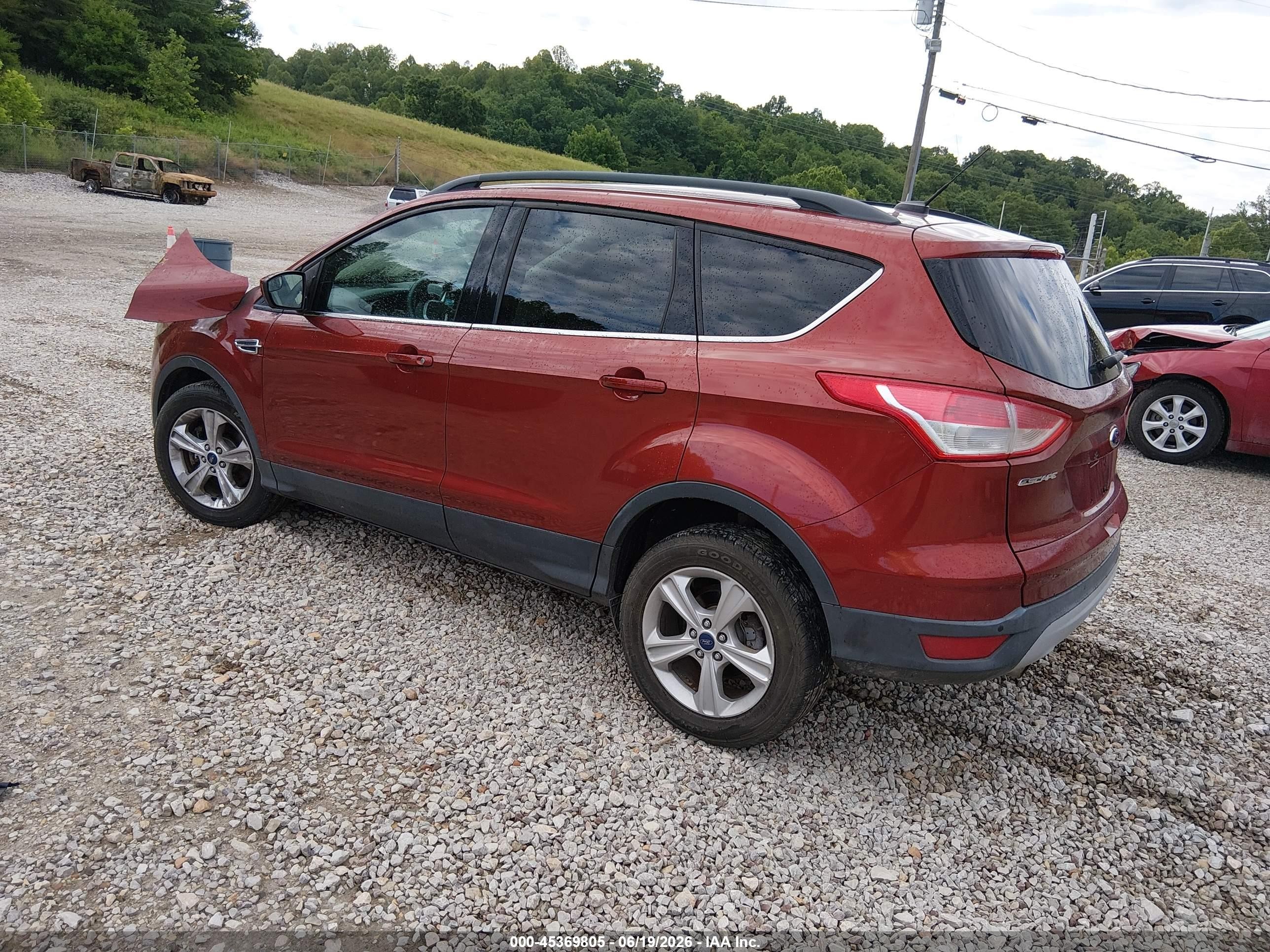 2014 Ford Escape Se Red vin: 1FMCU9GX6EUC89258