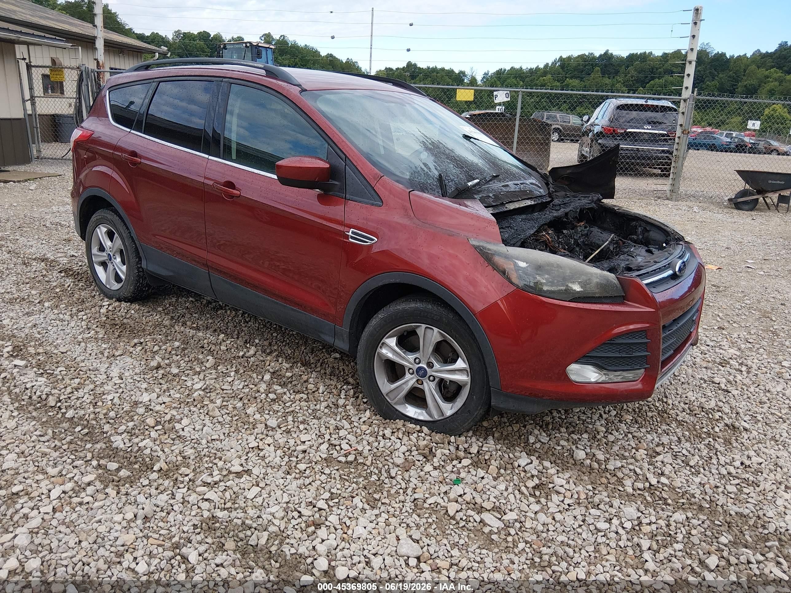 2014 Ford Escape Se Red vin: 1FMCU9GX6EUC89258