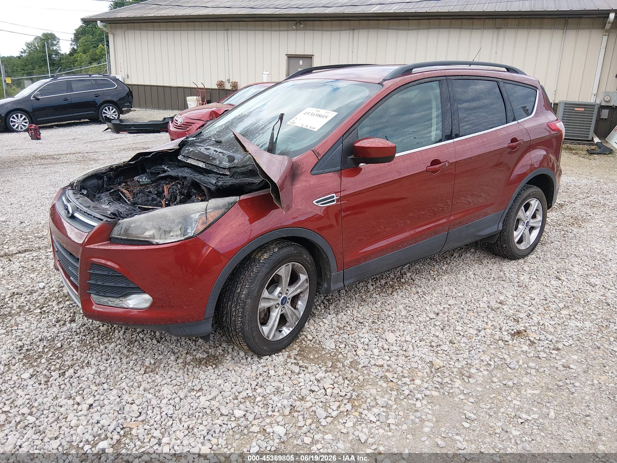 2014 Ford Escape Se Red vin: 1FMCU9GX6EUC89258