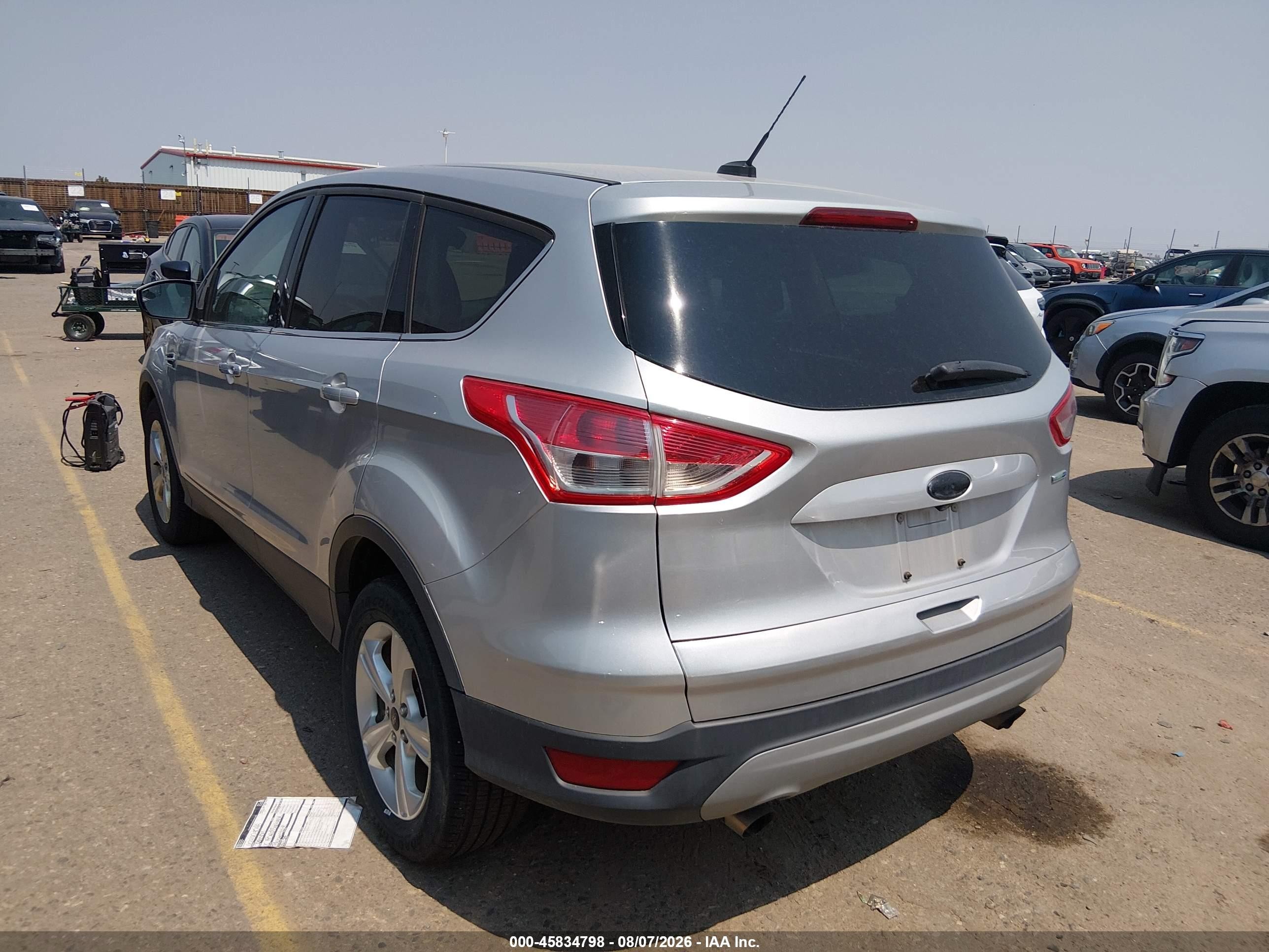 2014 Ford Escape Se Silver vin: 1FMCU9GX6EUD29788